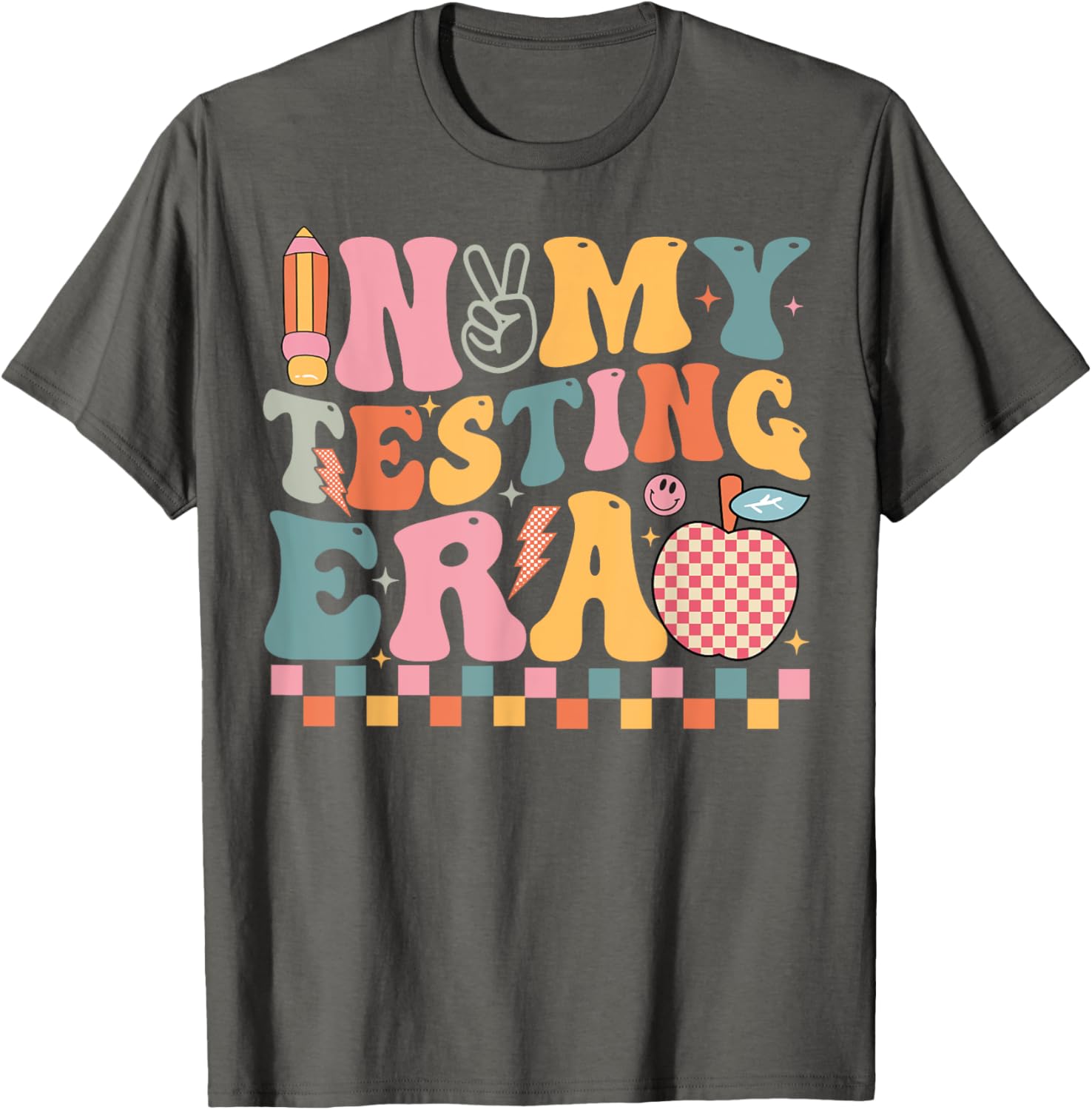 Groovy In My Testing Era Shirts Testing Day Teacher Test Day T-Shirt