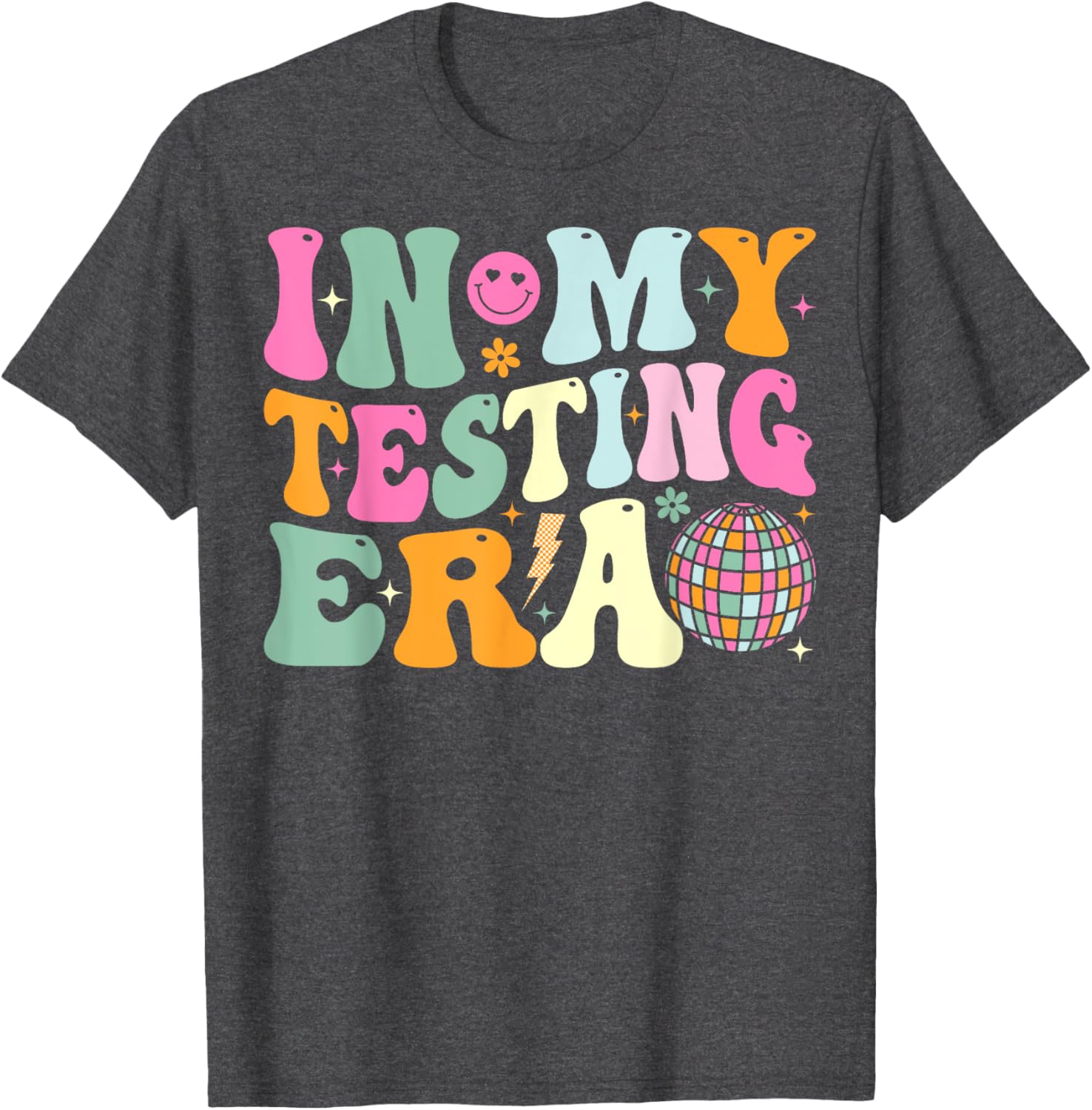 Groovy In My Testing Era Testing Day Teacher Test Day T-Shirt