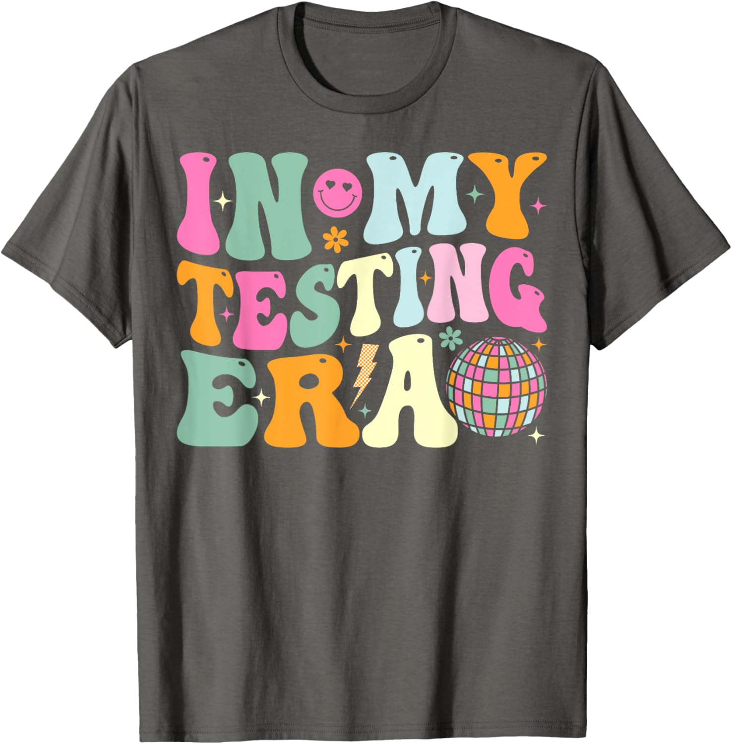 Groovy In My Testing Era Testing Day Teacher Test Day T-Shirt