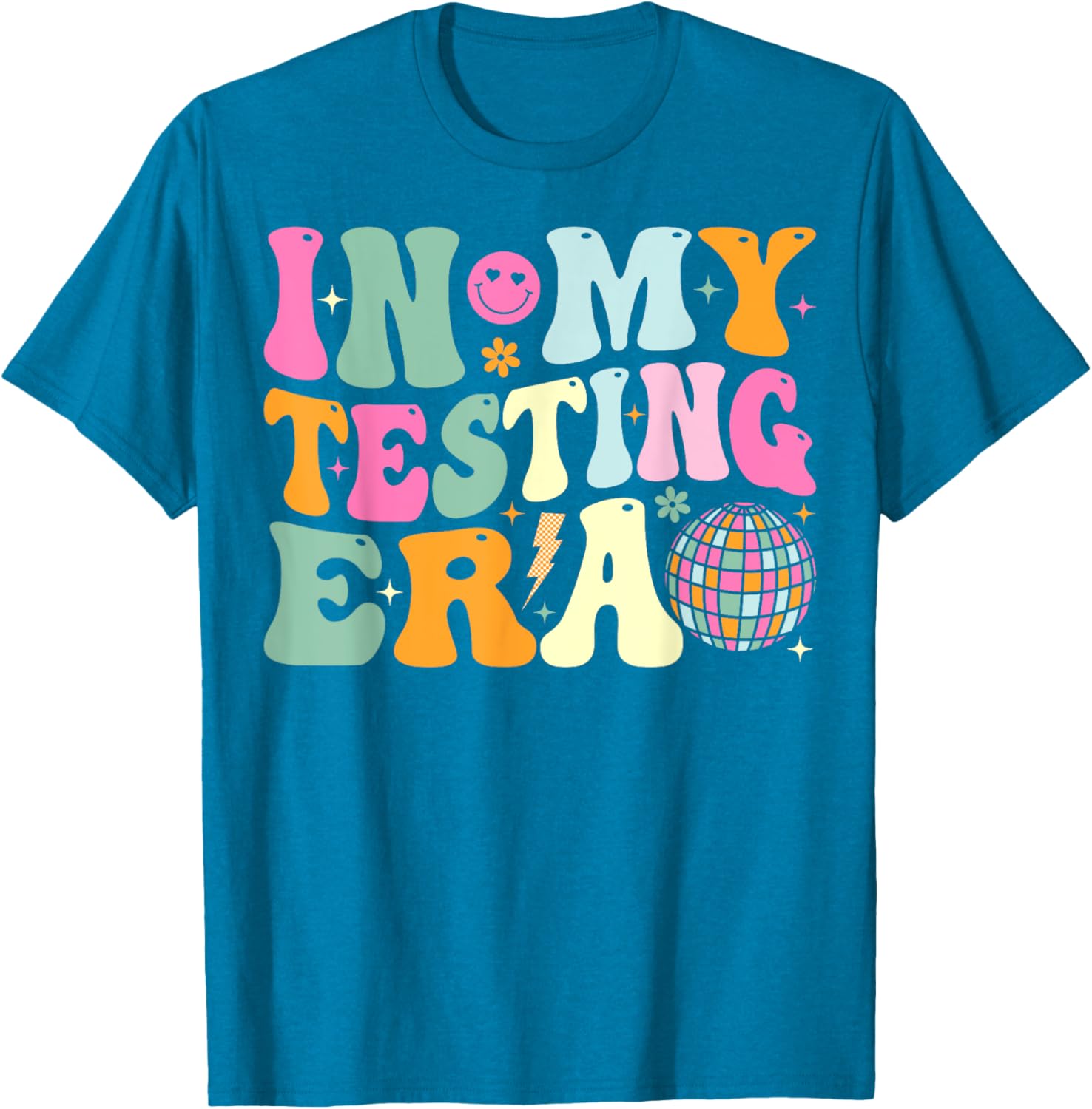Groovy In My Testing Era Testing Day Teacher Test Day T-Shirt