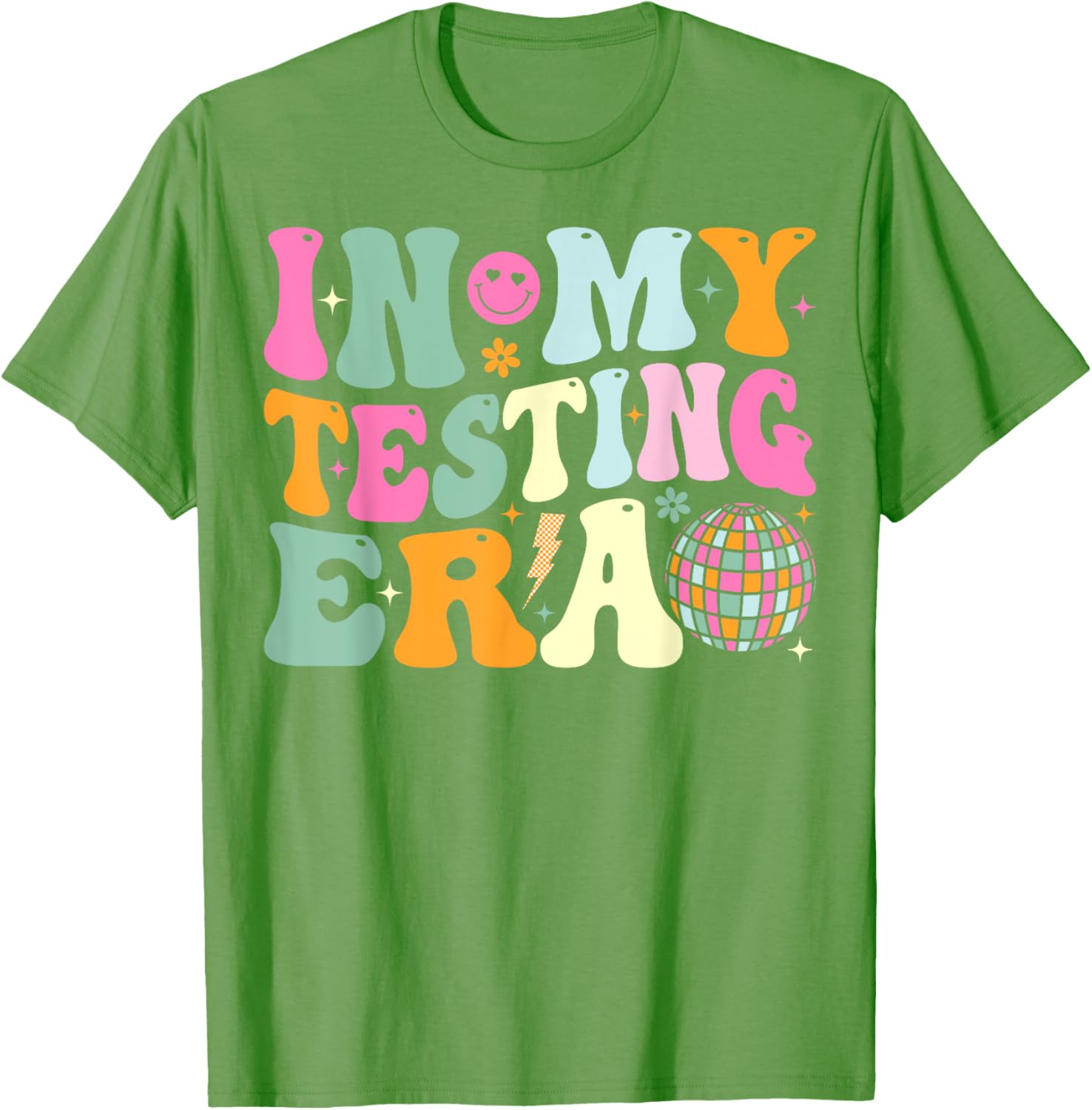 Groovy In My Testing Era Testing Day Teacher Test Day T-Shirt
