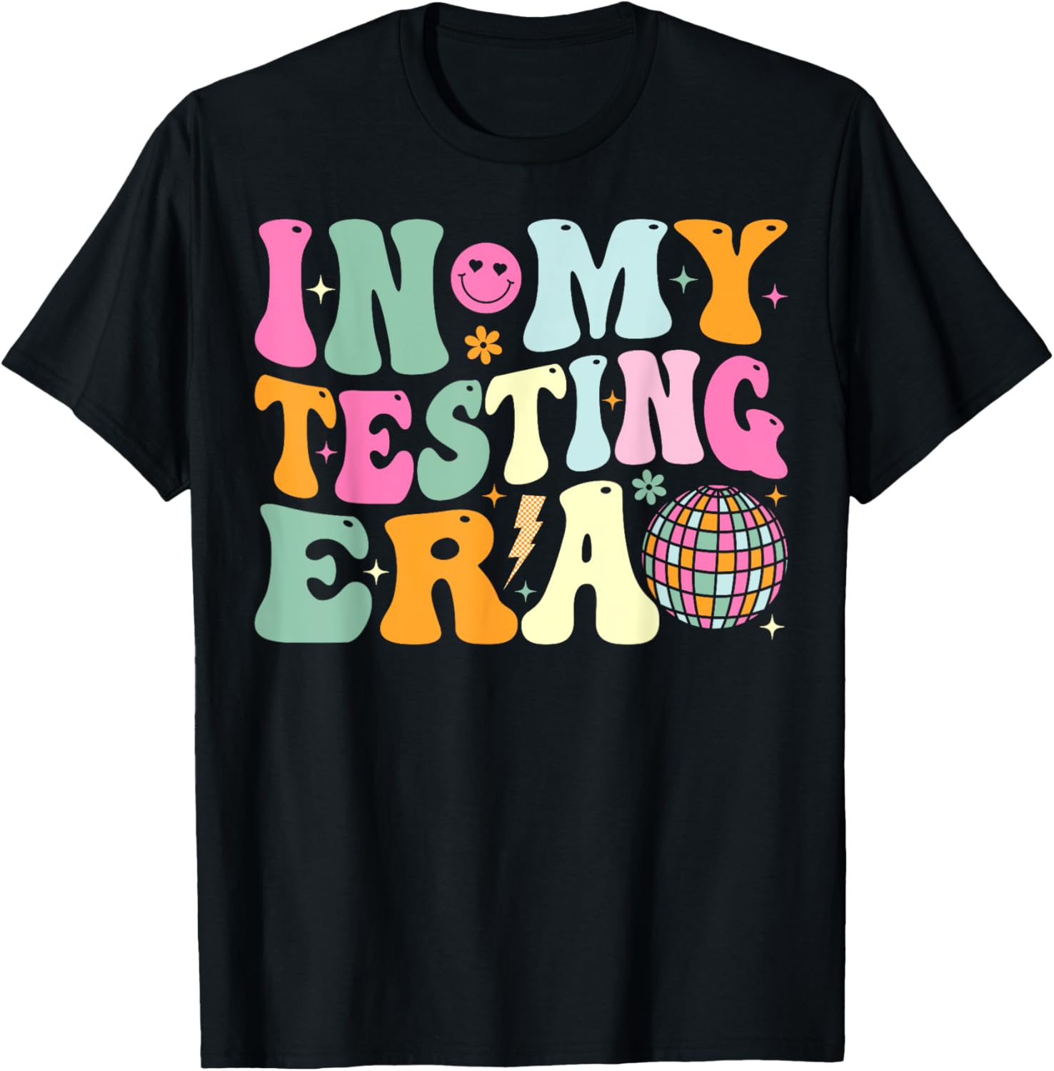 Groovy In My Testing Era Testing Day Teacher Test Day T-Shirt