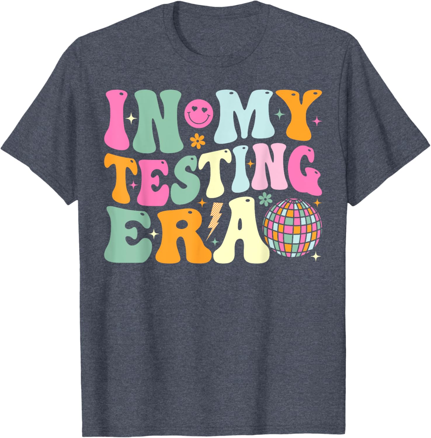 Groovy In My Testing Era Testing Day Teacher Test Day T-Shirt