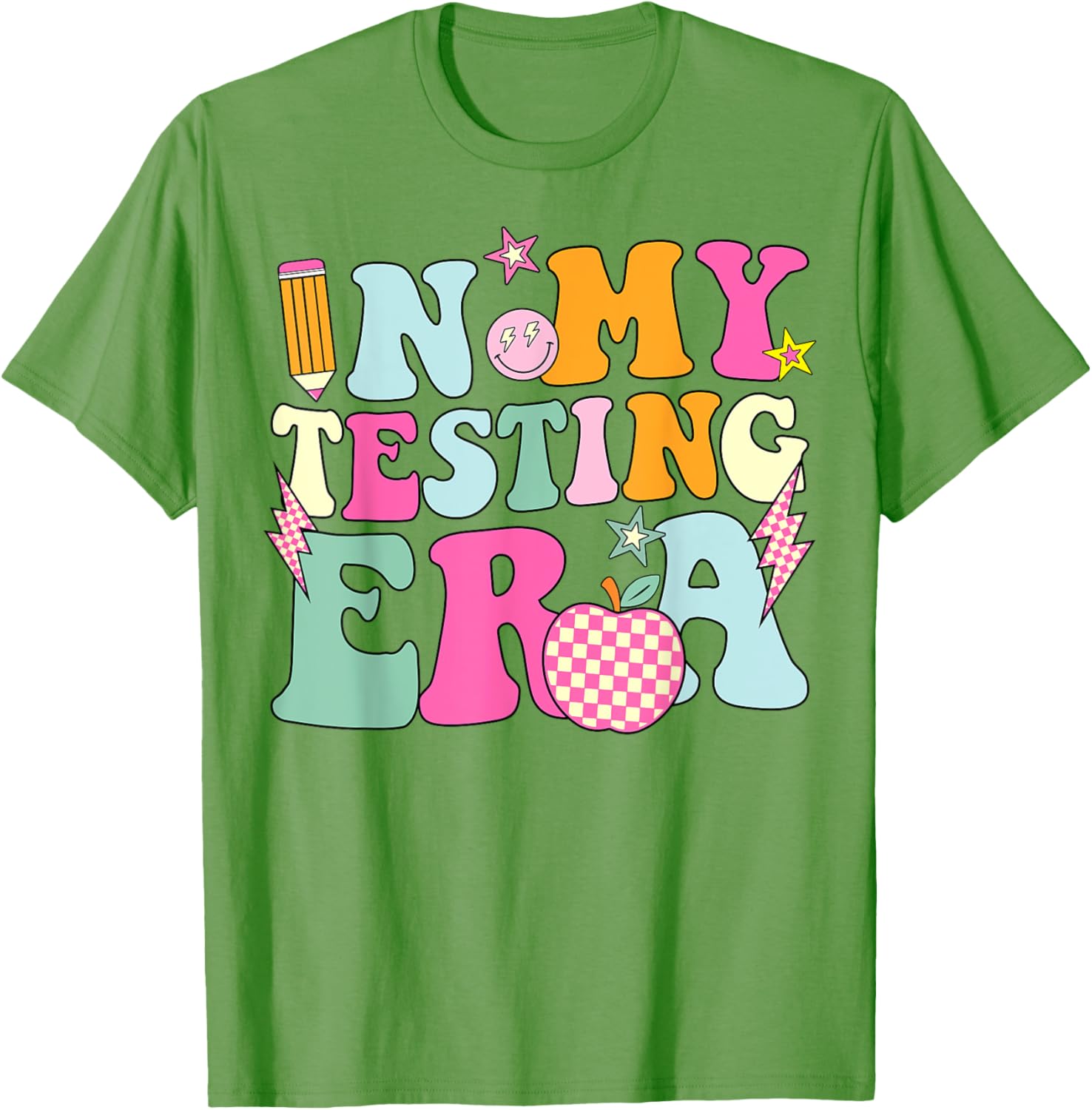 Groovy In My Testing Era Testing Day Teacher Test Day T-Shirt