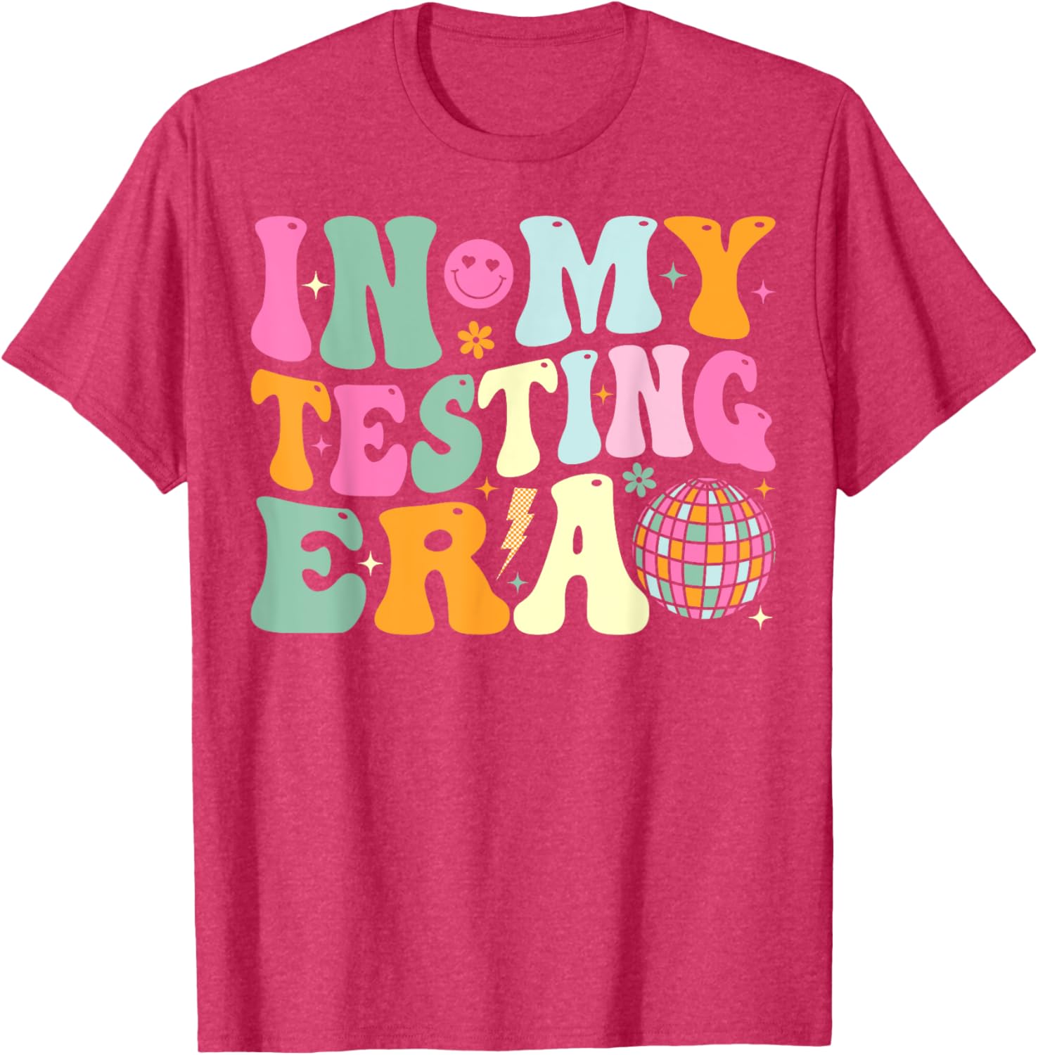 Groovy In My Testing Era Testing Day Teacher Test Day T-Shirt