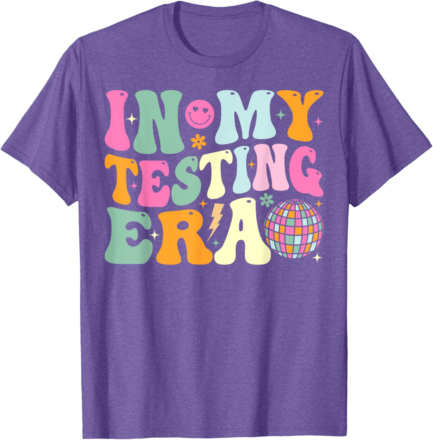 Groovy In My Testing Era Testing Day Teacher Test Day T-Shirt