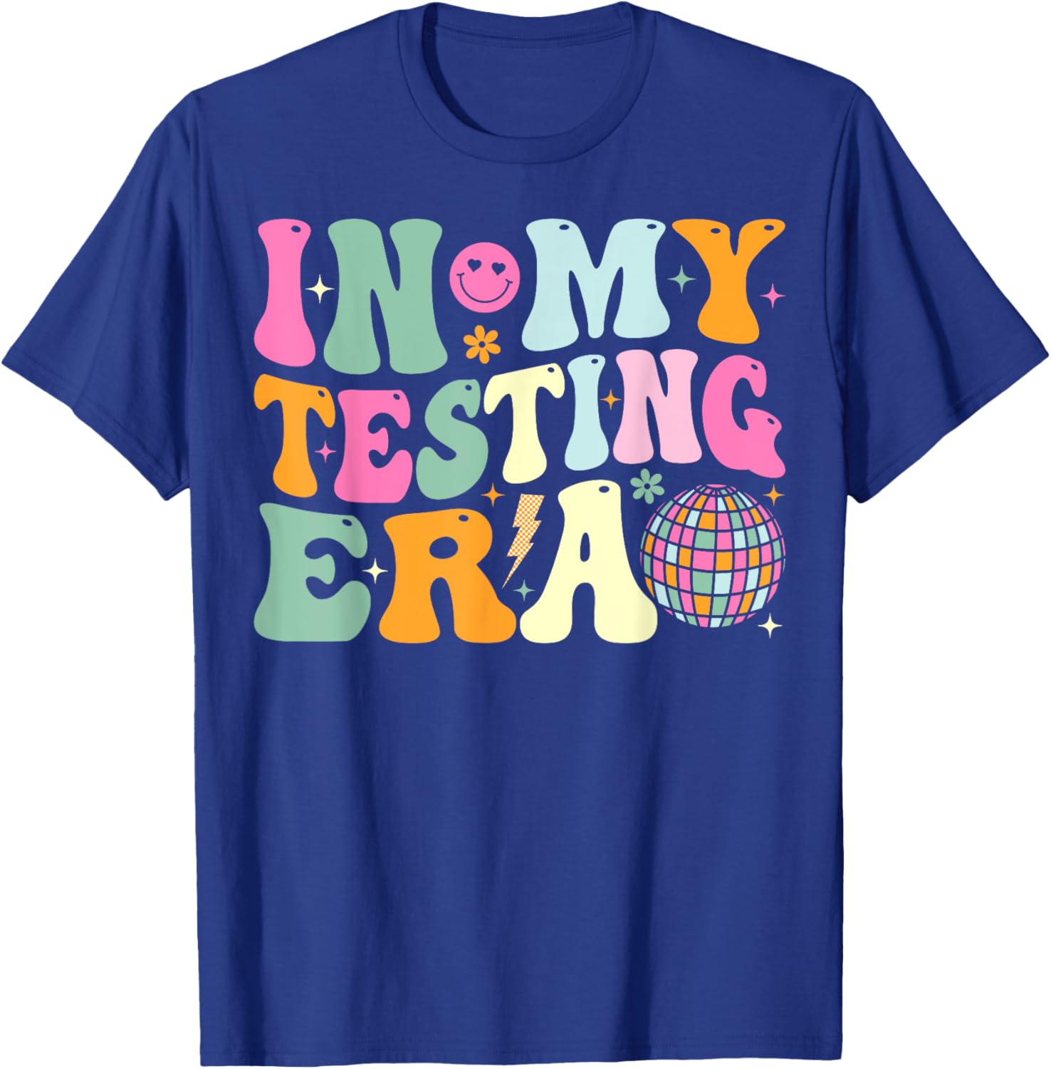 Groovy In My Testing Era Testing Day Teacher Test Day T-Shirt