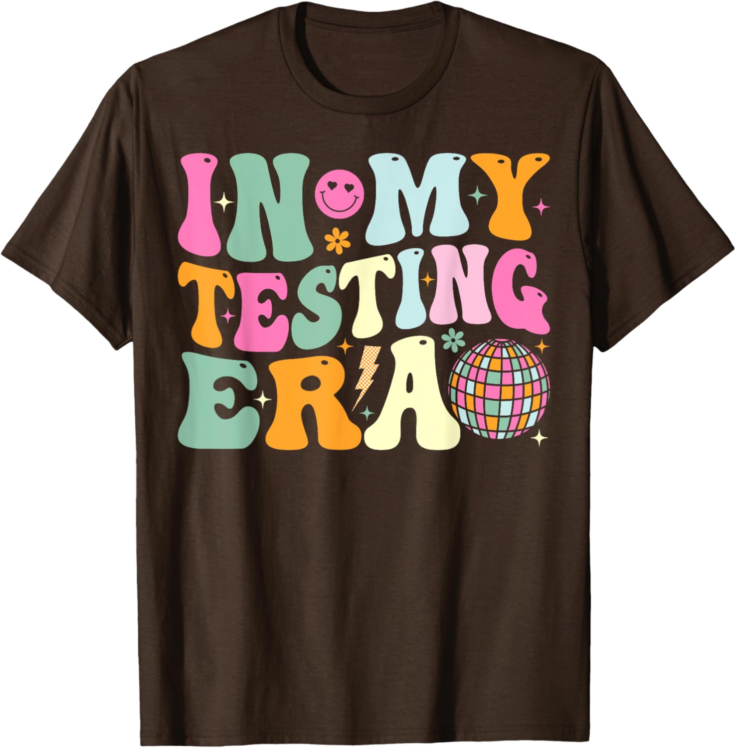 Groovy In My Testing Era Testing Day Teacher Test Day T-Shirt