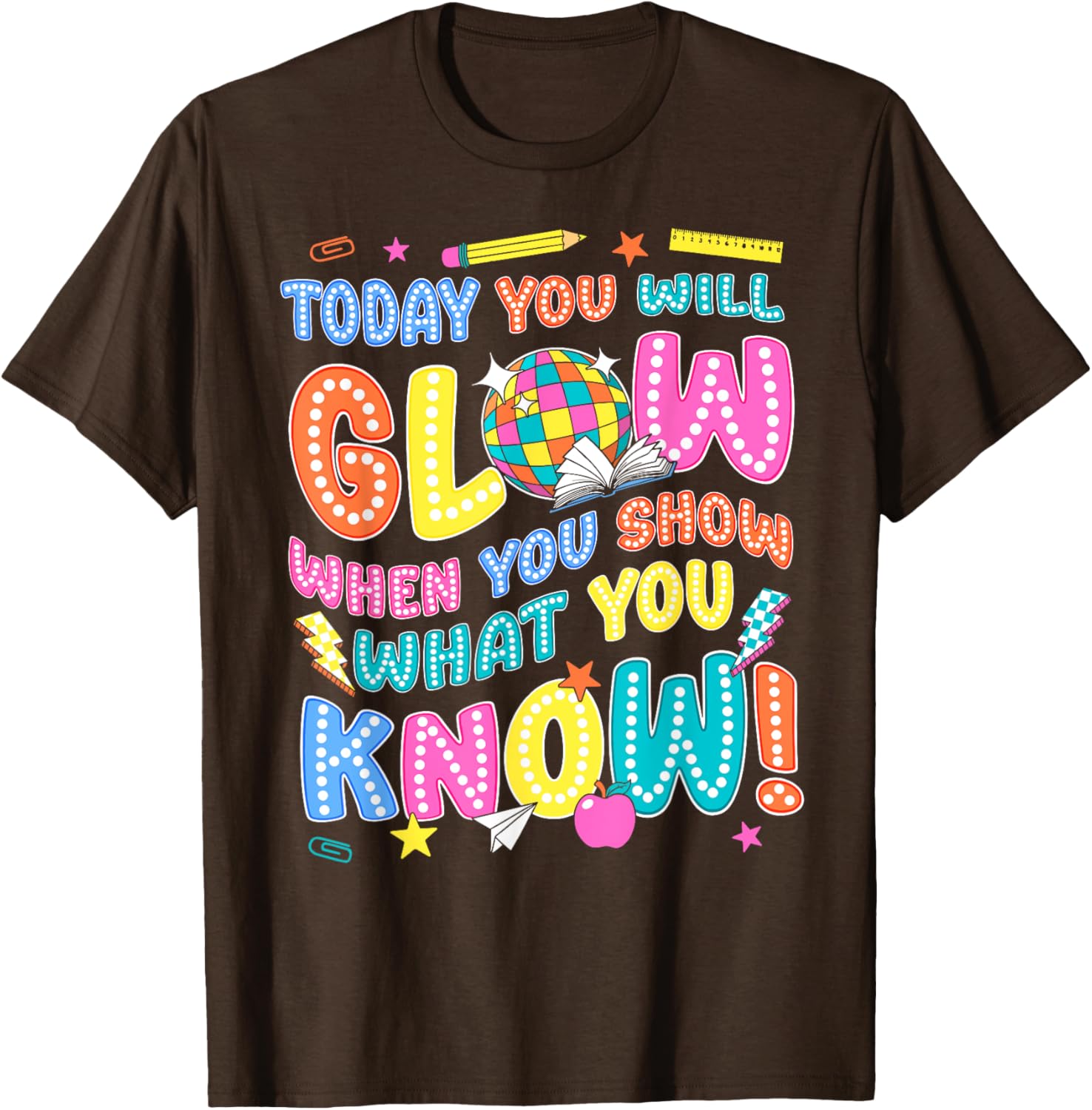 Groovy Show What You Know Test Testing Day Teacher Student T-Shirt