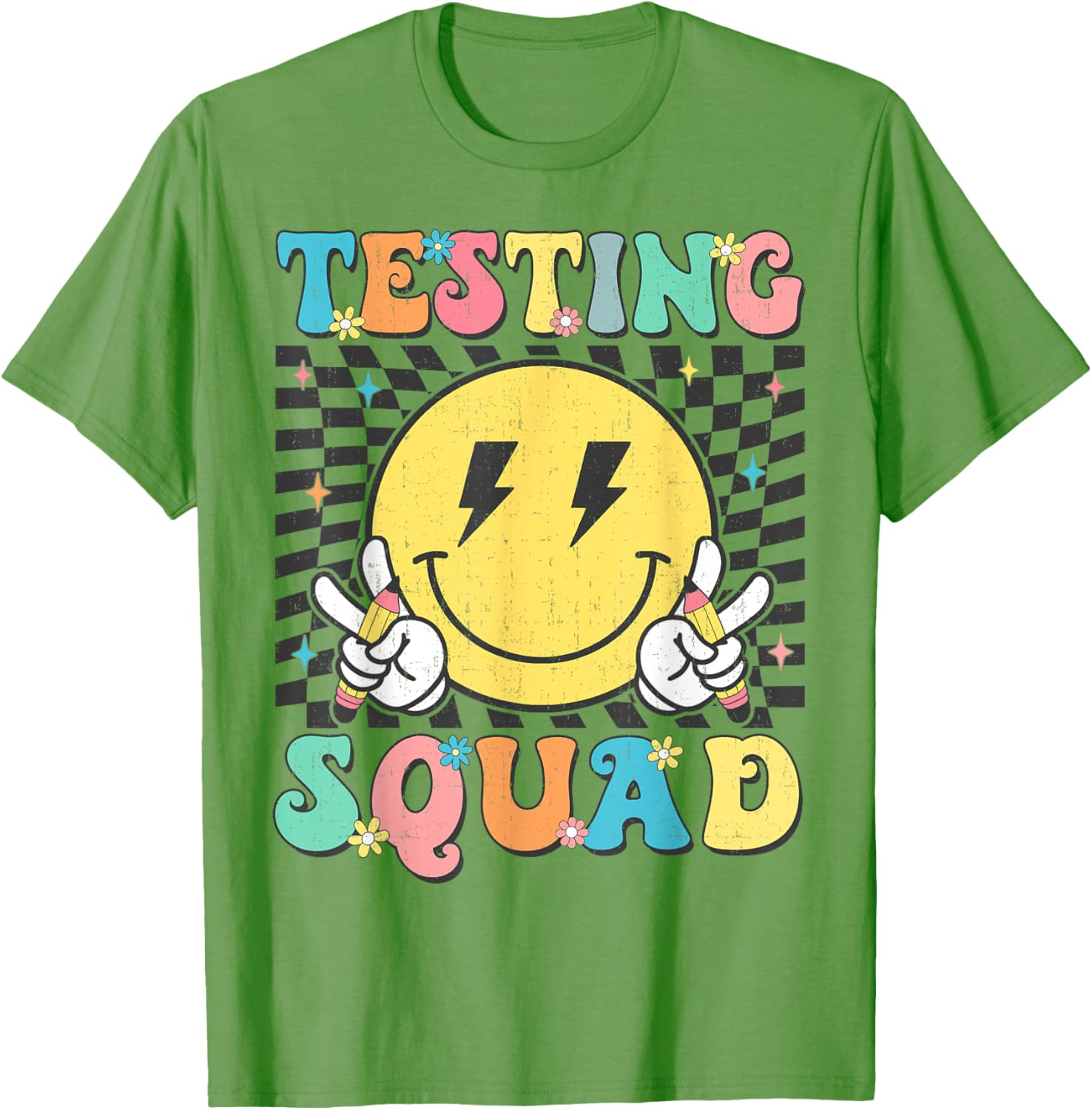 Groovy Test Day Testing Squad Motivation Teacher Student T-Shirt