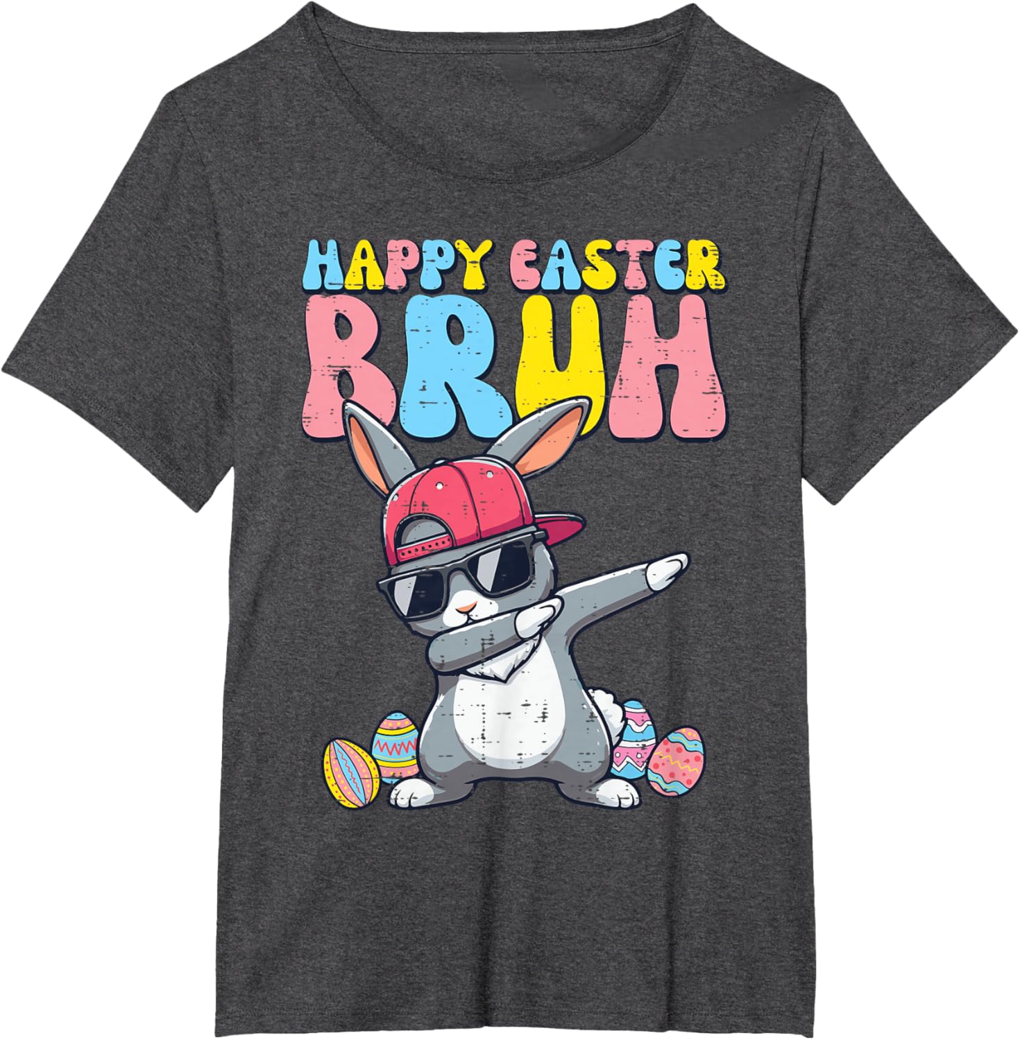 Happy Easter Bruh Bunny Dab Rabbit Dance Boys Kids Toddler T-Shirt