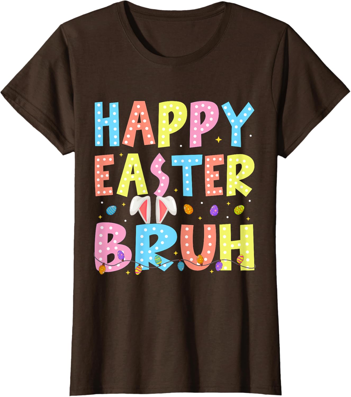 Happy Easter Bruh Bunny Rabbit Easter Day 2025 Boys Girls T-Shirt