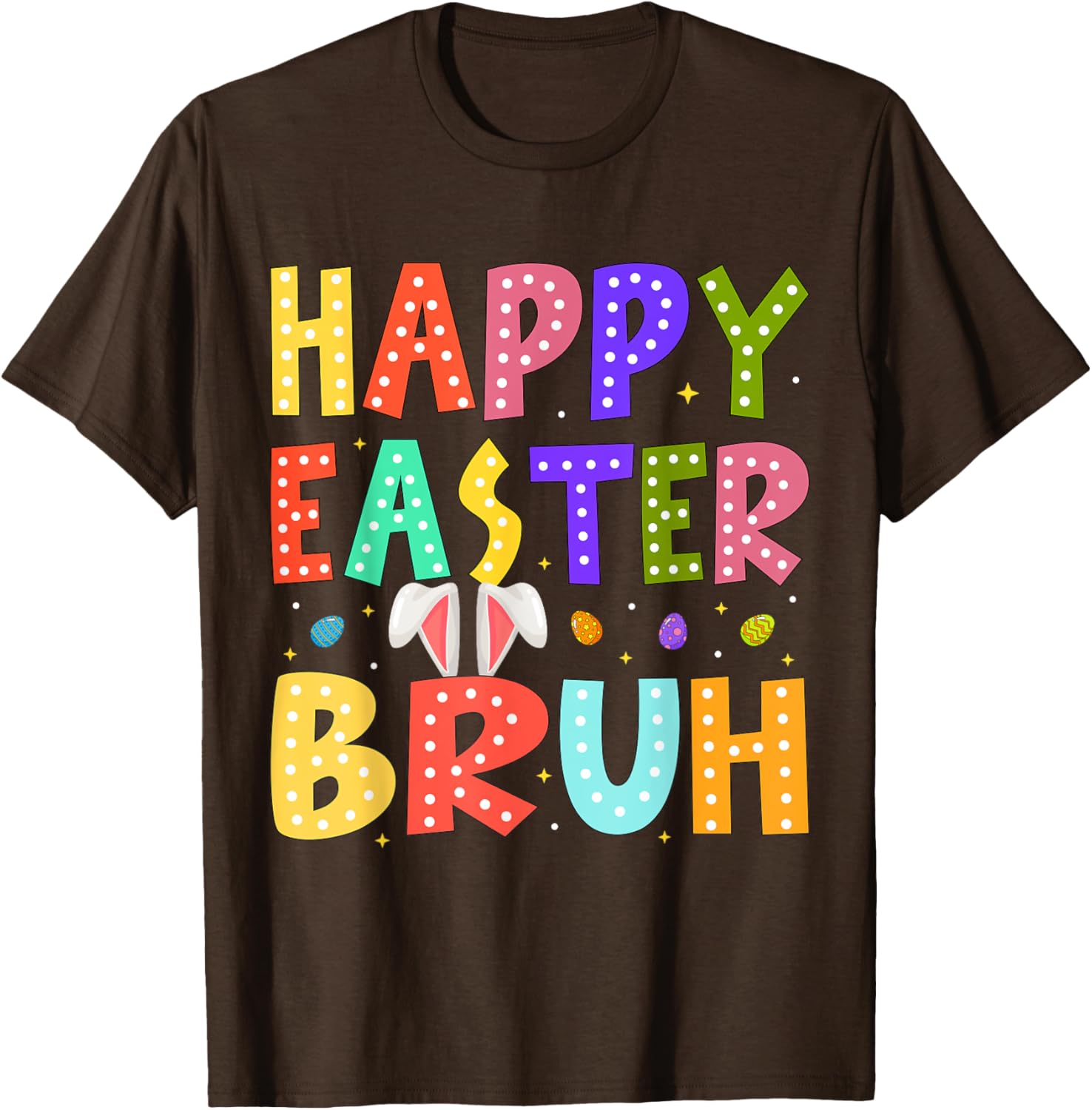 Happy Easter Bruh Bunny Rabbit Easter Day 2025 Boys Girls T-Shirt