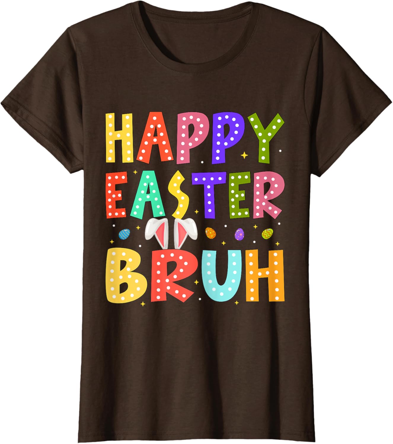 Happy Easter Bruh Bunny Rabbit Easter Day 2025 Boys Girls T-Shirt