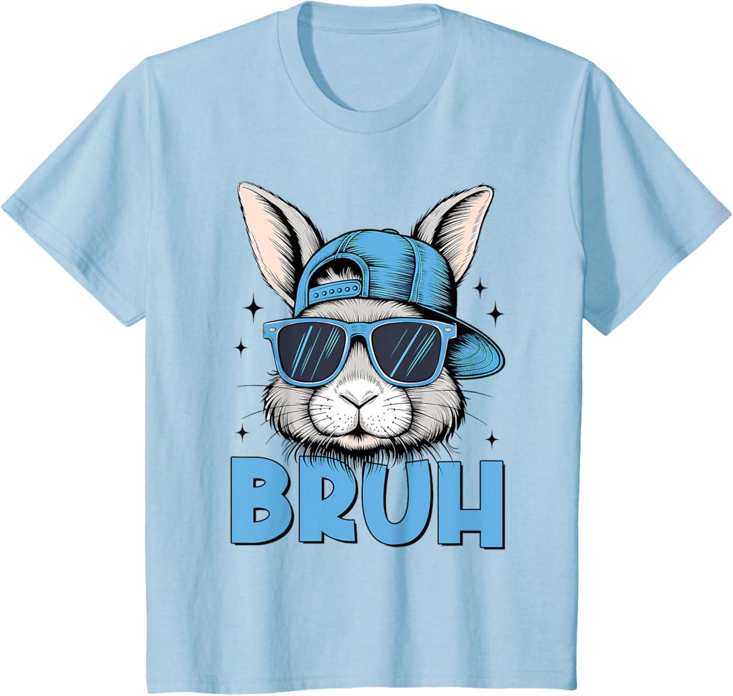 Happy Easter BRUH Bunny Sunglasses Boy Girl Men Women T-Shirt