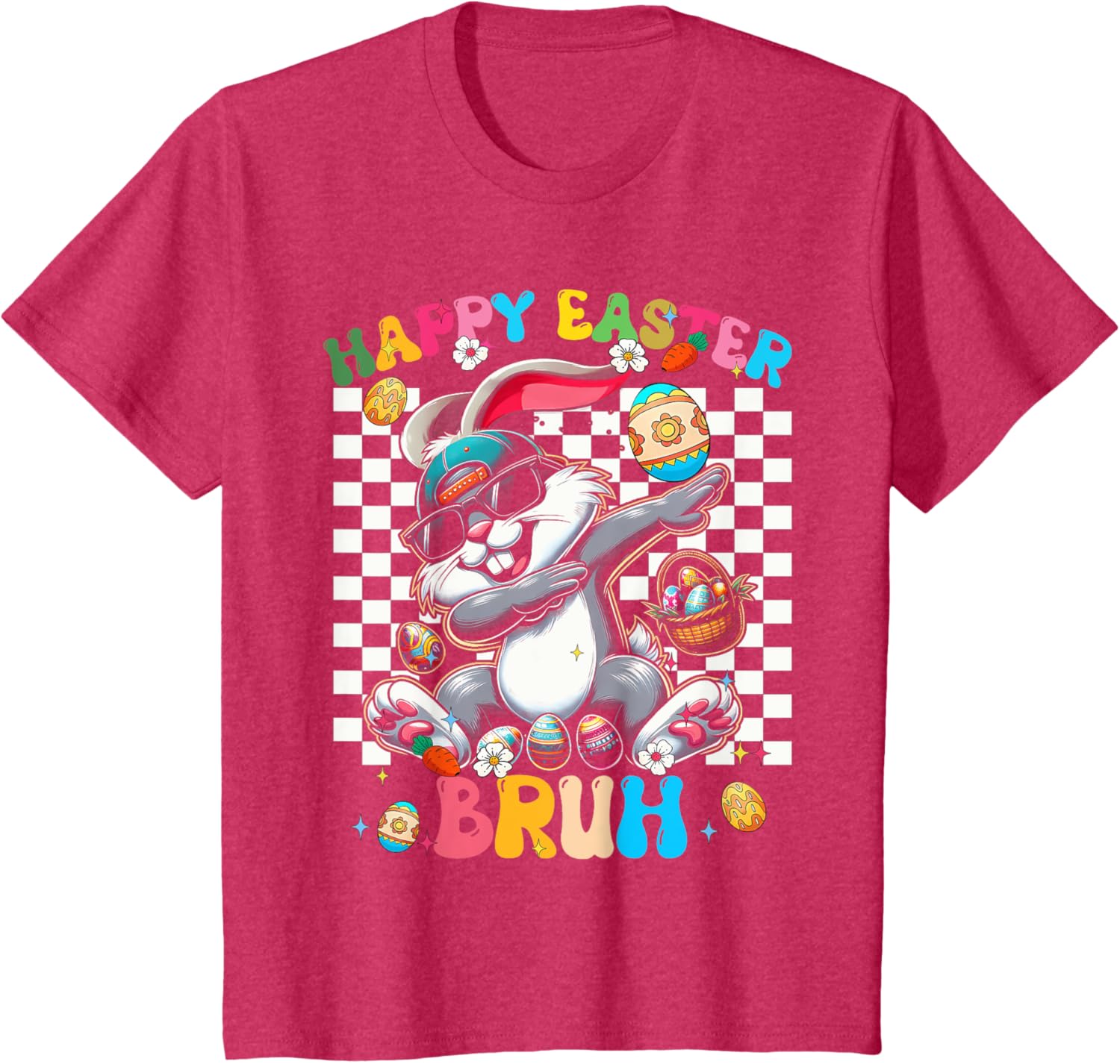 Happy Easter Bruh Cute Rabbit - Dabbing Bunny Rabbit Easter T-Shirt