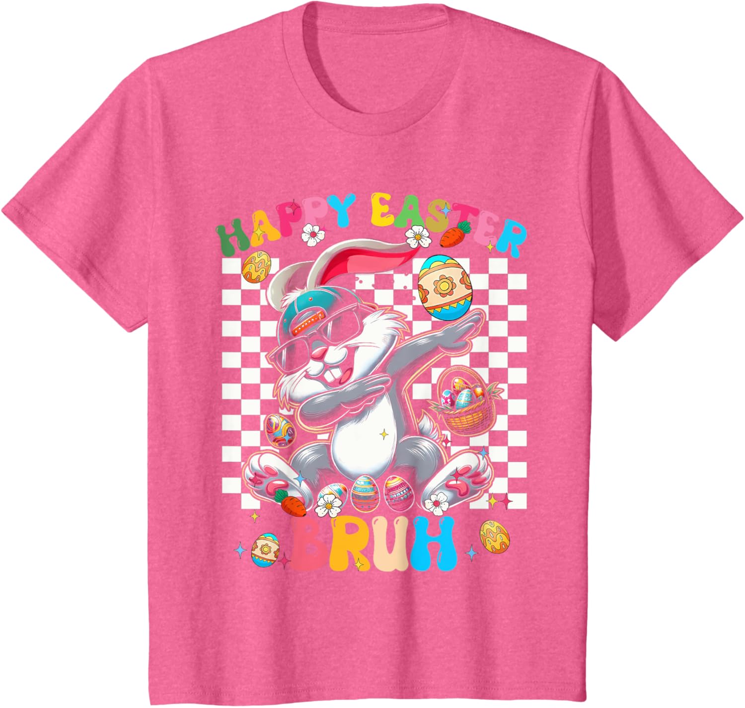 Happy Easter Bruh Cute Rabbit - Dabbing Bunny Rabbit Easter T-Shirt