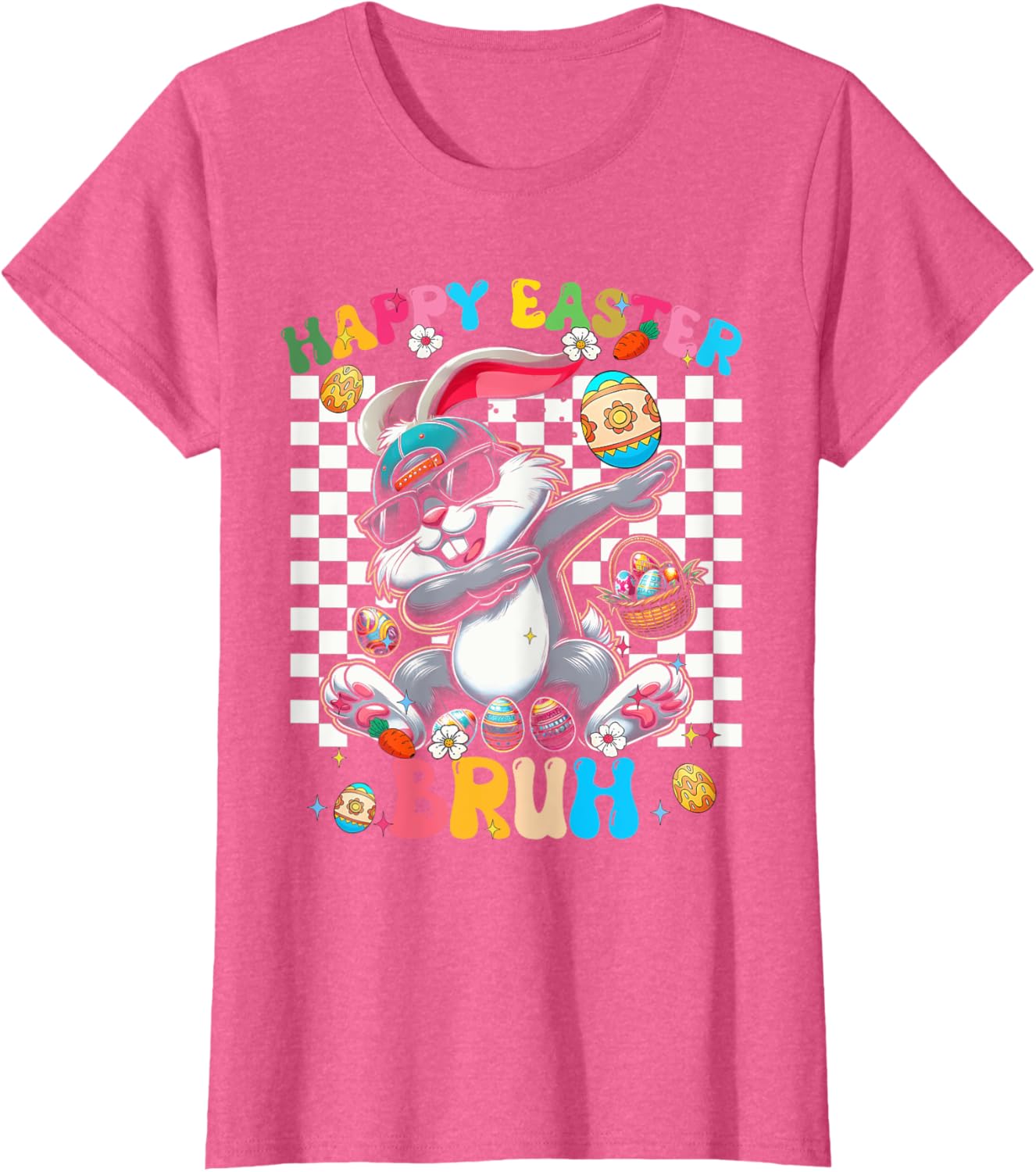 Happy Easter Bruh Cute Rabbit - Dabbing Bunny Rabbit Easter T-Shirt