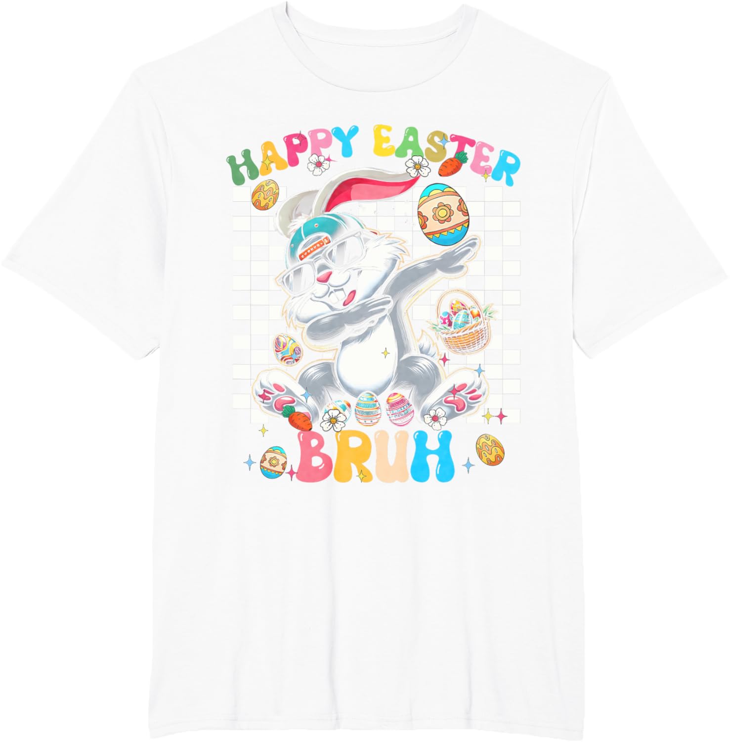 Happy Easter Bruh Cute Rabbit - Dabbing Bunny Rabbit Easter T-Shirt