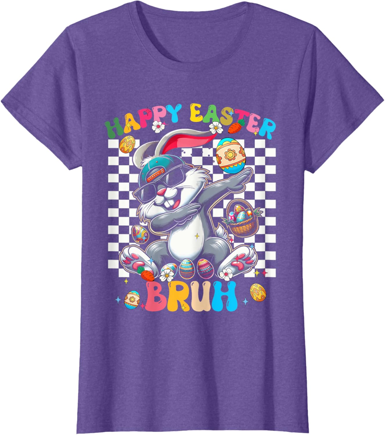 Happy Easter Bruh Cute Rabbit - Dabbing Bunny Rabbit Easter T-Shirt