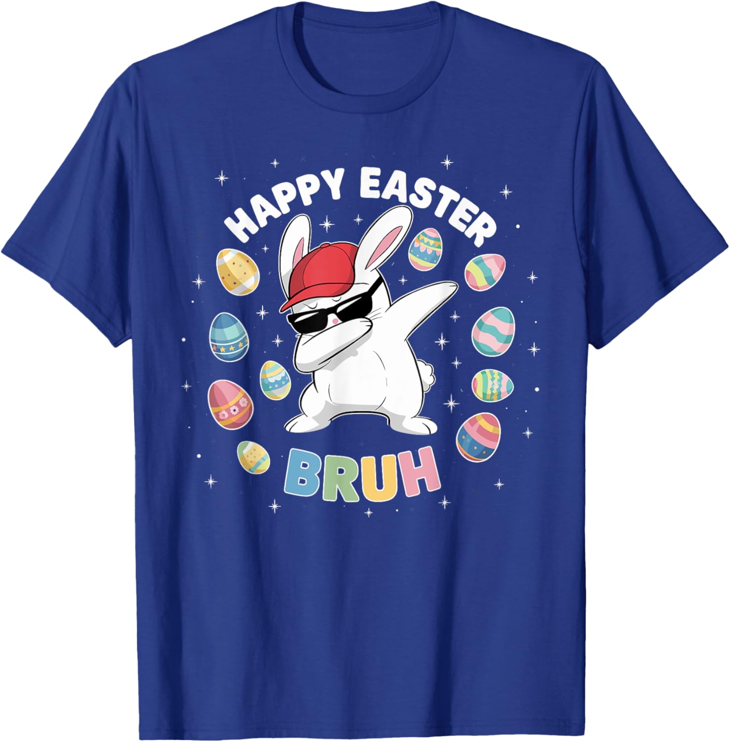 Happy Easter Bruh Easter Boys Funny Dabbing Bunny Eggs Bro T-Shirt