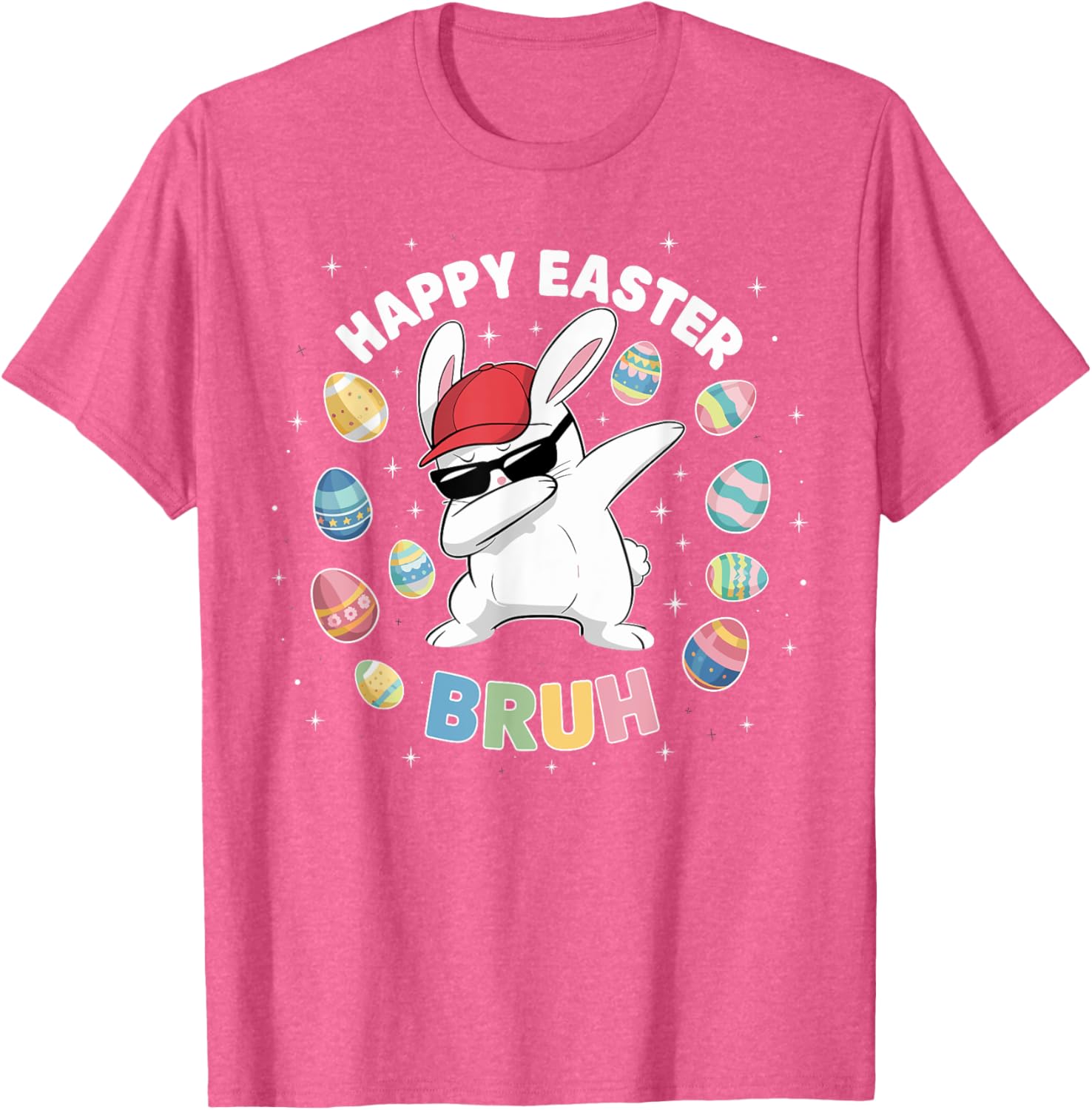 Happy Easter Bruh Easter Boys Funny Dabbing Bunny Eggs Bro T-Shirt