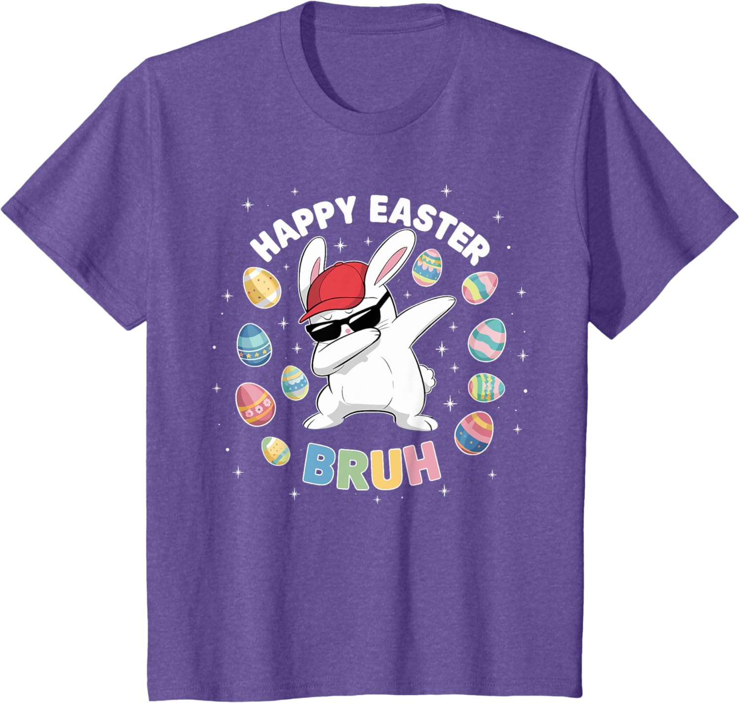 Happy Easter Bruh Easter Boys Funny Dabbing Bunny Eggs Bro T-Shirt