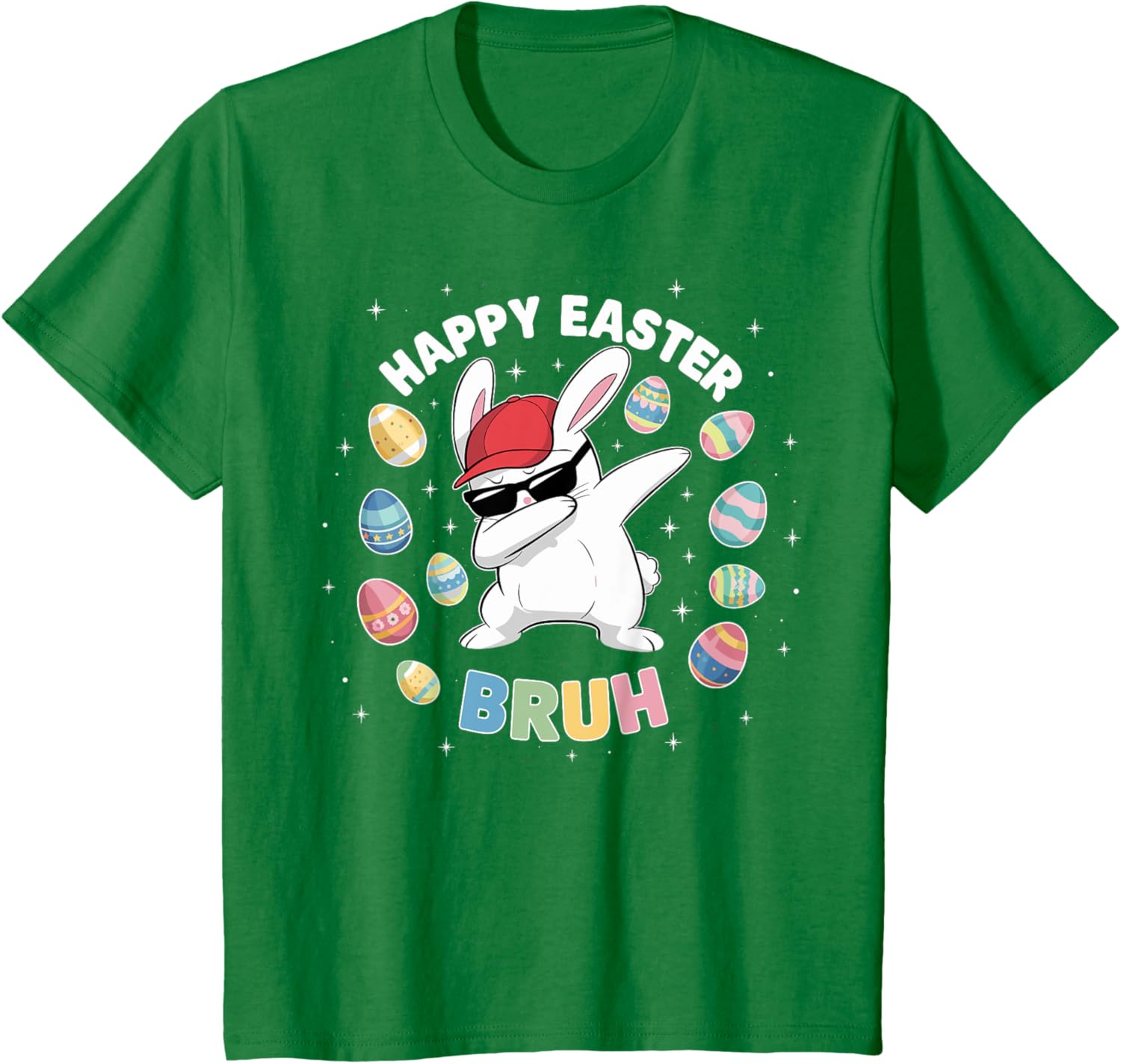 Happy Easter Bruh Easter Boys Funny Dabbing Bunny Eggs Bro T-Shirt