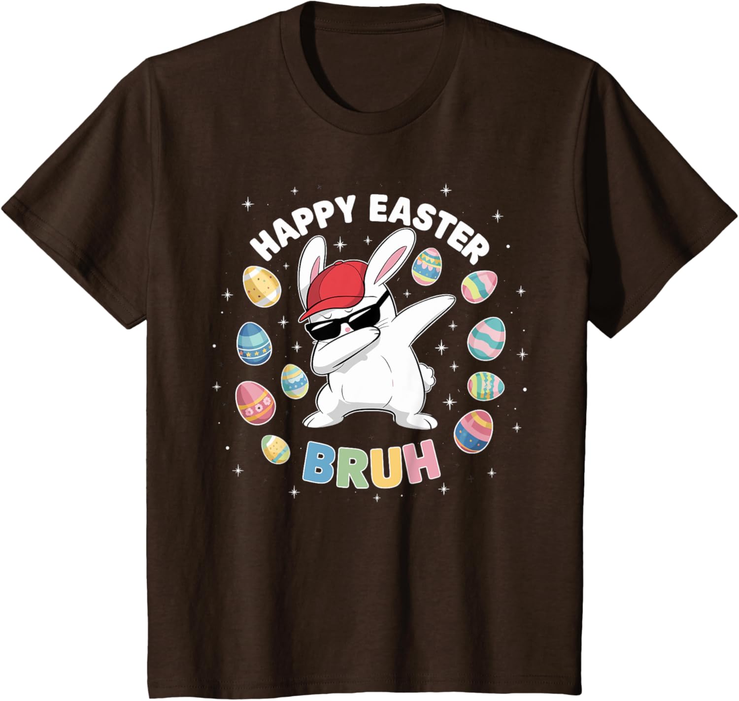 Happy Easter Bruh Easter Boys Funny Dabbing Bunny Eggs Bro T-Shirt