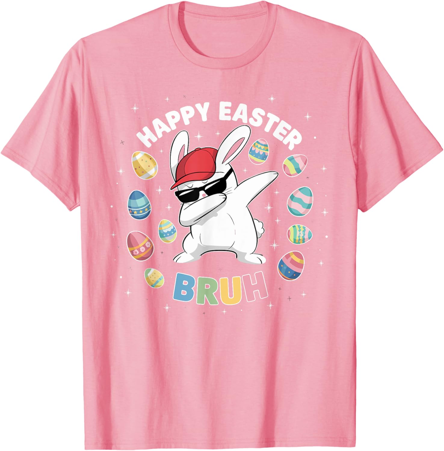 Happy Easter Bruh Easter Boys Funny Dabbing Bunny Eggs Bro T-Shirt