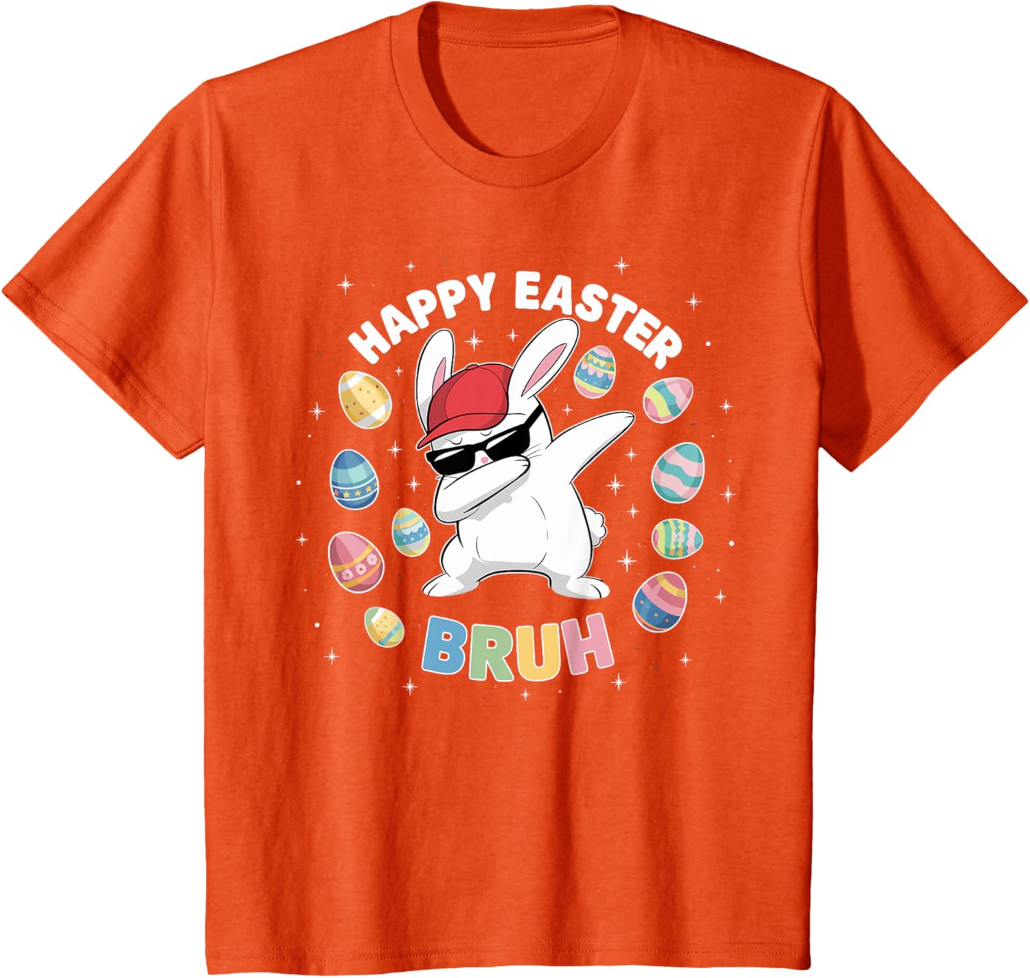 Happy Easter Bruh Easter Boys Funny Dabbing Bunny Eggs Bro T-Shirt