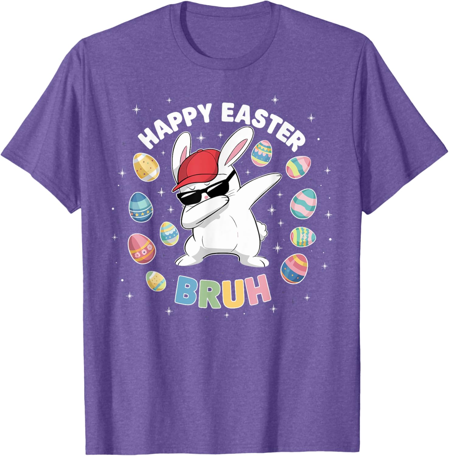 Happy Easter Bruh Easter Boys Funny Dabbing Bunny Eggs Bro T-Shirt