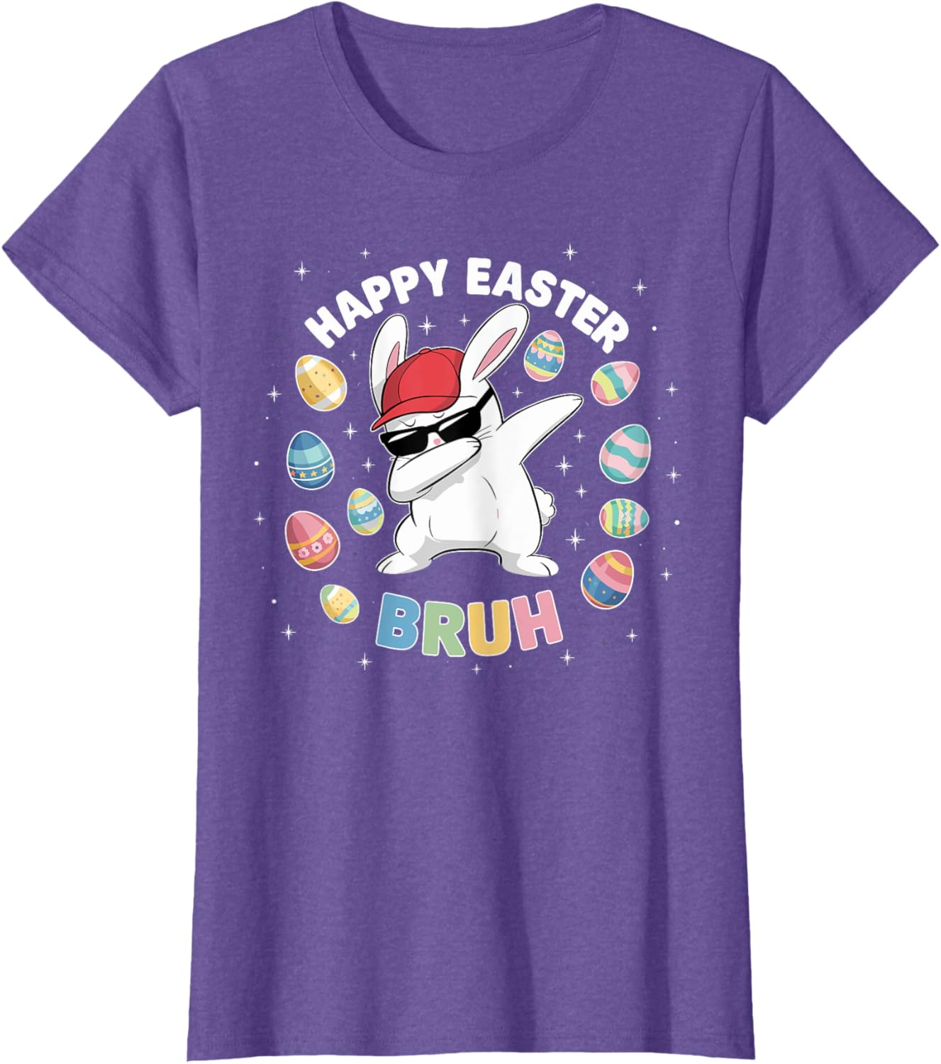 Happy Easter Bruh Easter Boys Funny Dabbing Bunny Eggs Bro T-Shirt