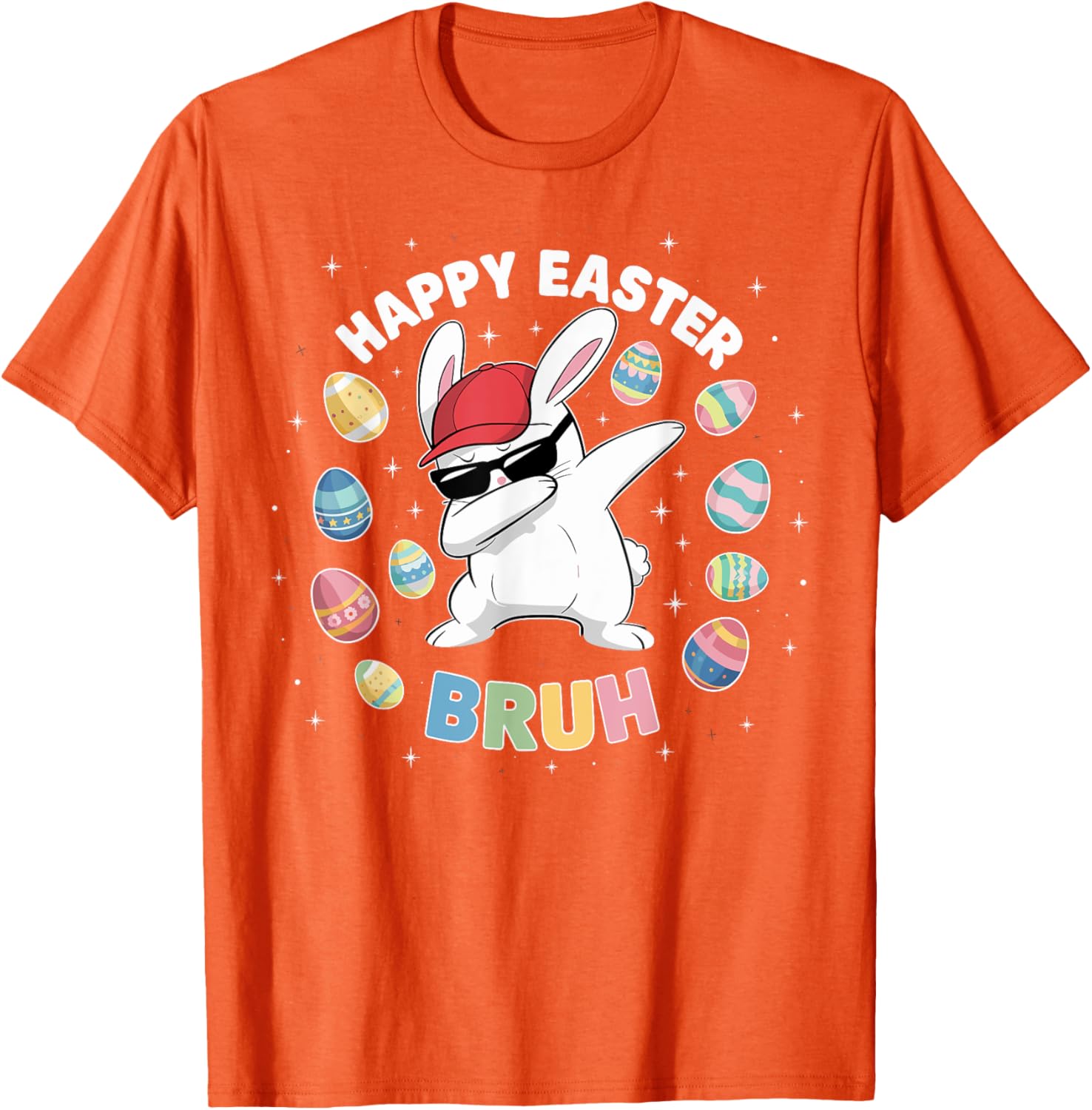 Happy Easter Bruh Easter Boys Funny Dabbing Bunny Eggs Bro T-Shirt