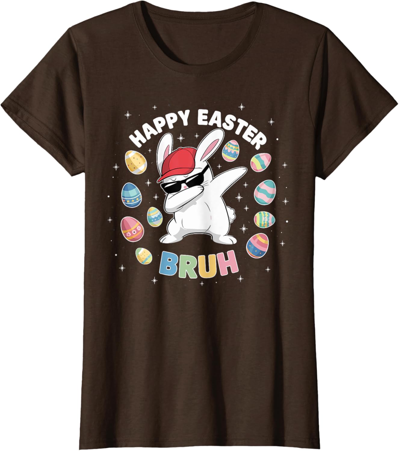 Happy Easter Bruh Easter Boys Funny Dabbing Bunny Eggs Bro T-Shirt