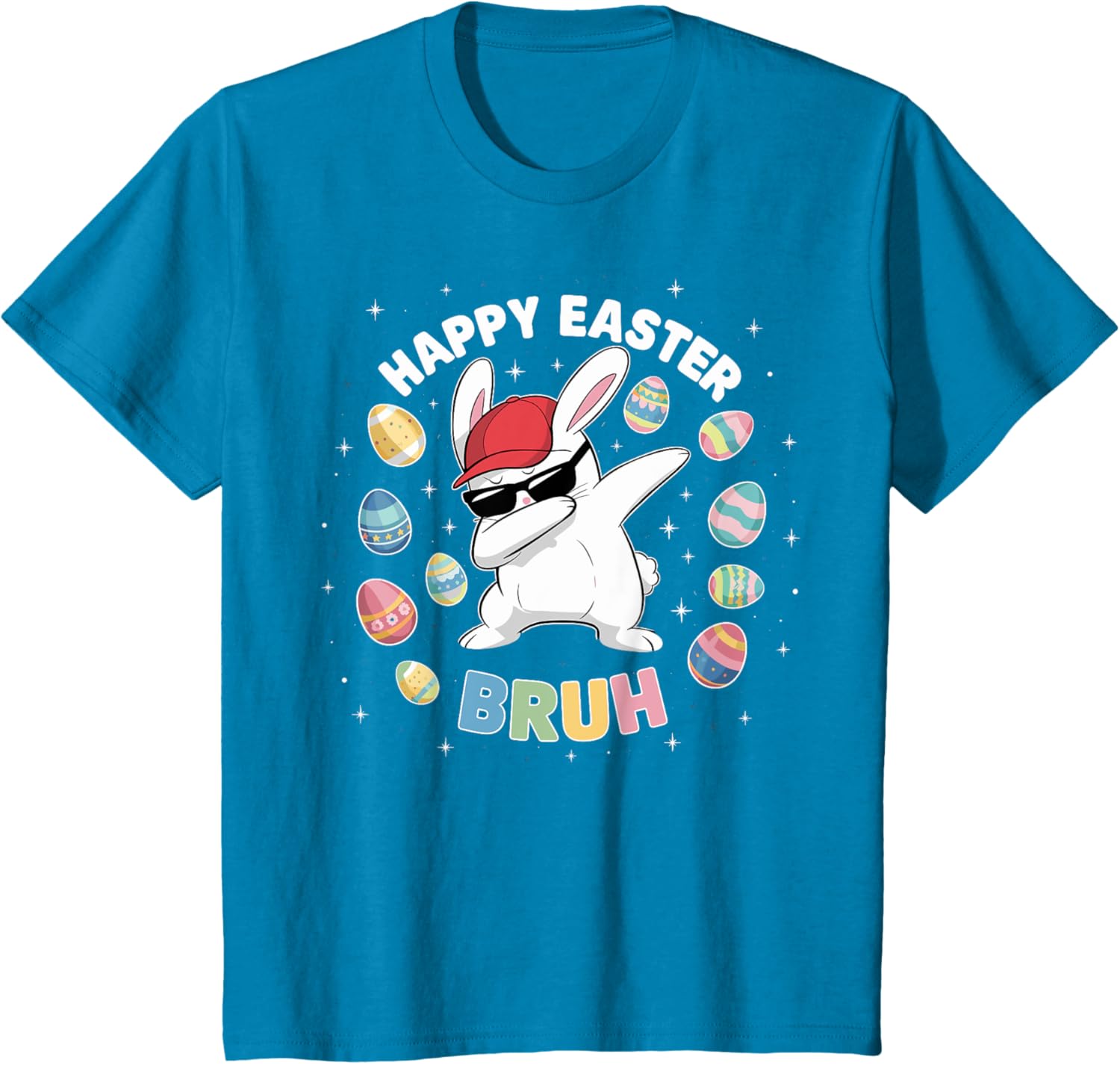 Happy Easter Bruh Easter Boys Funny Dabbing Bunny Eggs Bro T-Shirt