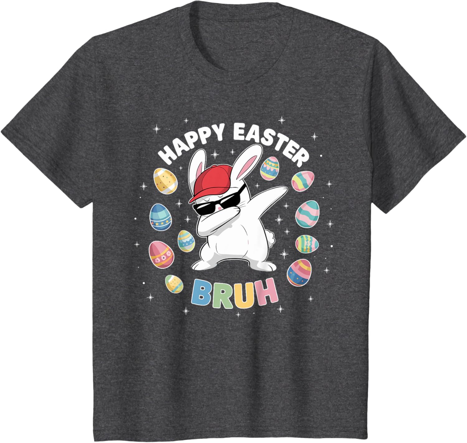 Happy Easter Bruh Easter Boys Funny Dabbing Bunny Eggs Bro T-Shirt