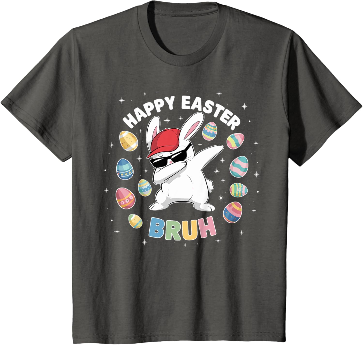 Happy Easter Bruh Easter Boys Funny Dabbing Bunny Eggs Bro T-Shirt