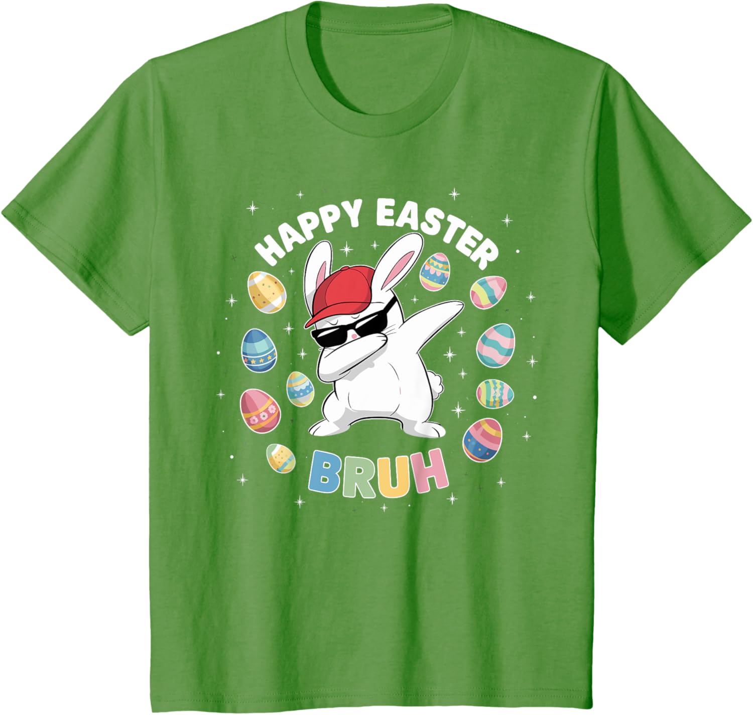 Happy Easter Bruh Easter Boys Funny Dabbing Bunny Eggs Bro T-Shirt