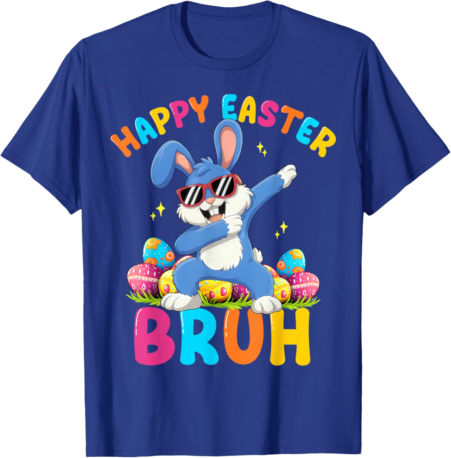 Happy Easter Bruh Funny Dabbing Bunny Rabbit Easter T-Shirt