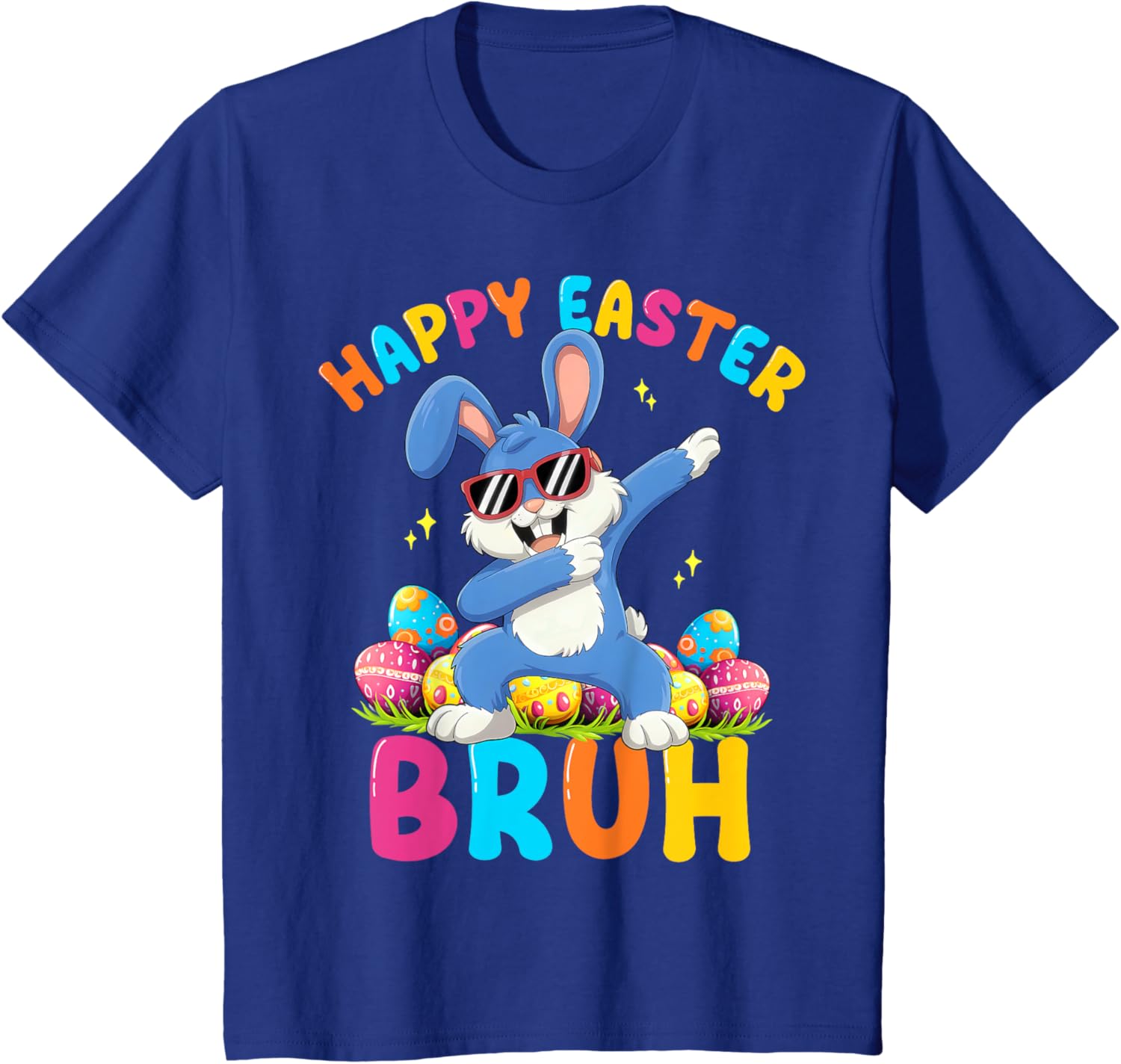 Happy Easter Bruh Funny Dabbing Bunny Rabbit Easter T-Shirt