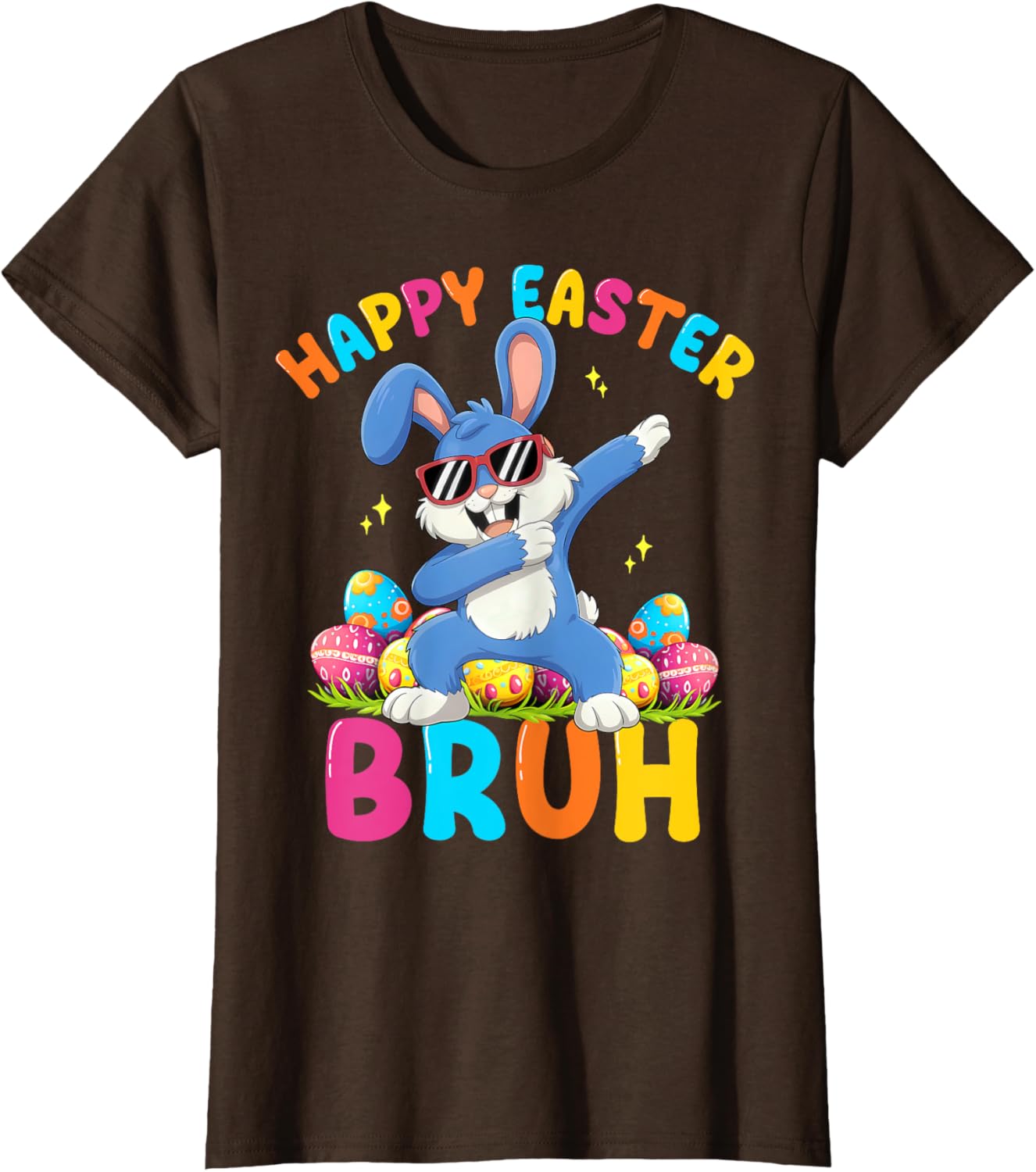 Happy Easter Bruh Funny Dabbing Bunny Rabbit Easter T-Shirt