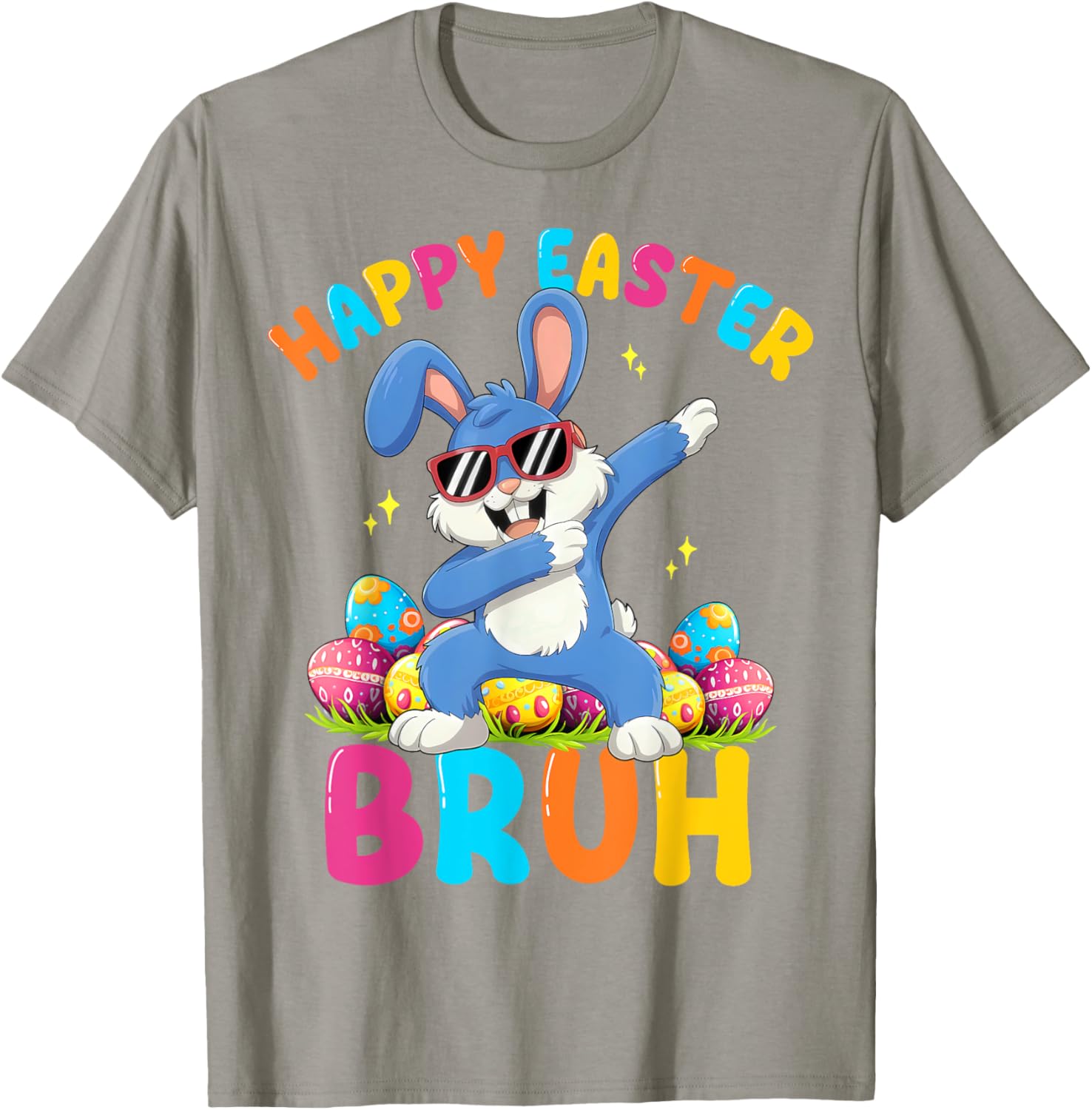 Happy Easter Bruh Funny Dabbing Bunny Rabbit Easter T-Shirt