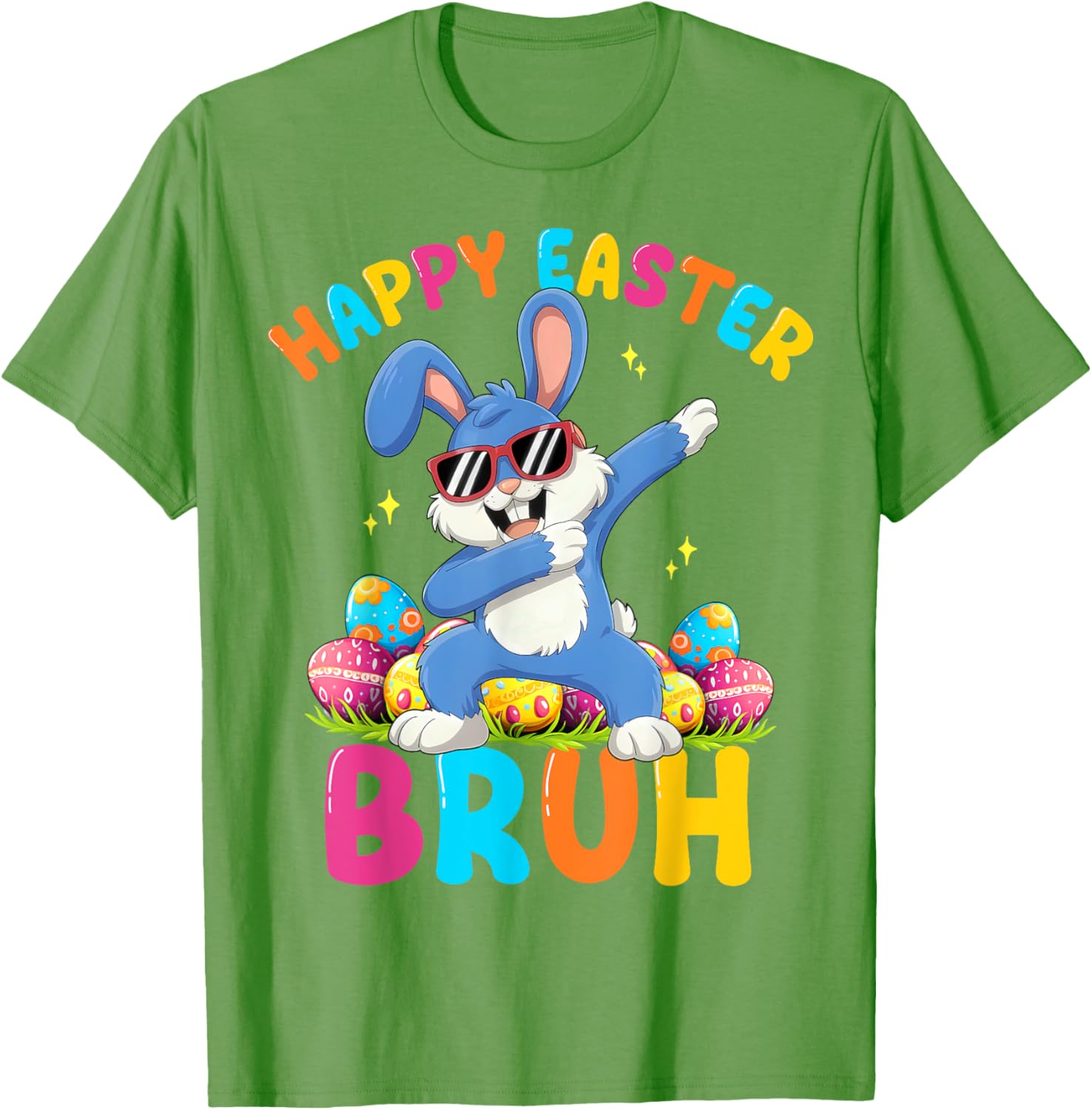 Happy Easter Bruh Funny Dabbing Bunny Rabbit Easter T-Shirt