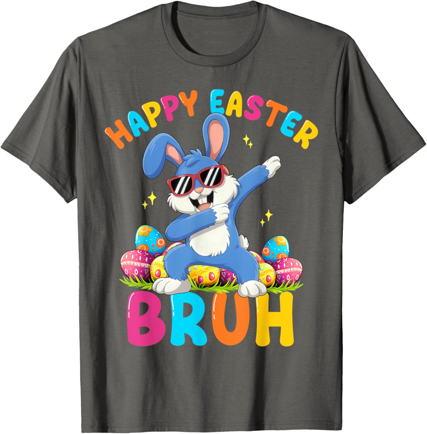 Happy Easter Bruh Funny Dabbing Bunny Rabbit Easter T-Shirt