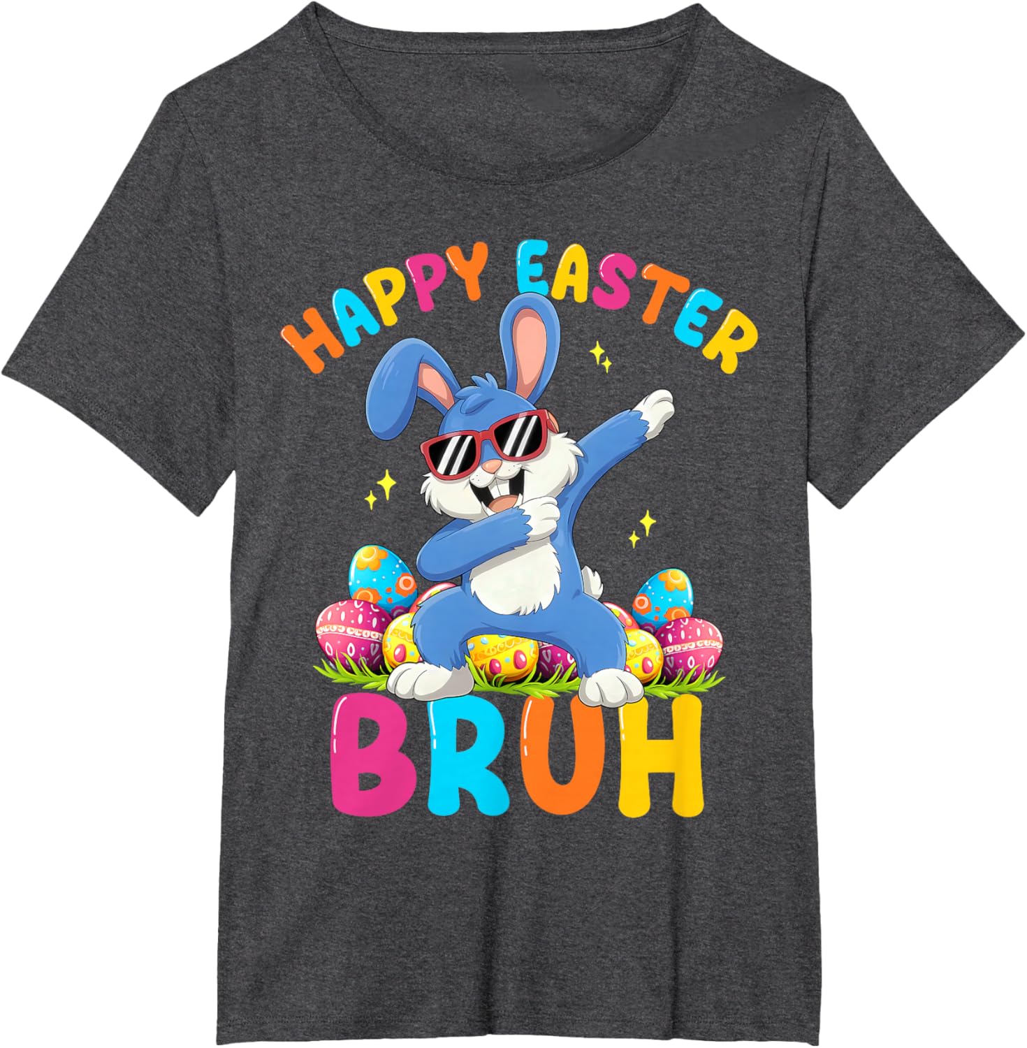 Happy Easter Bruh Funny Dabbing Bunny Rabbit Easter T-Shirt