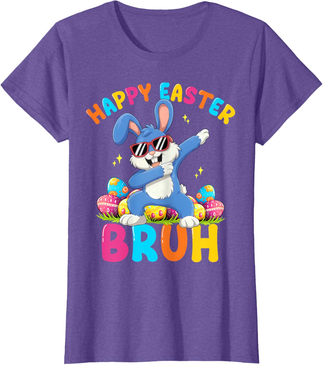 Happy Easter Bruh Funny Dabbing Bunny Rabbit Easter T-Shirt