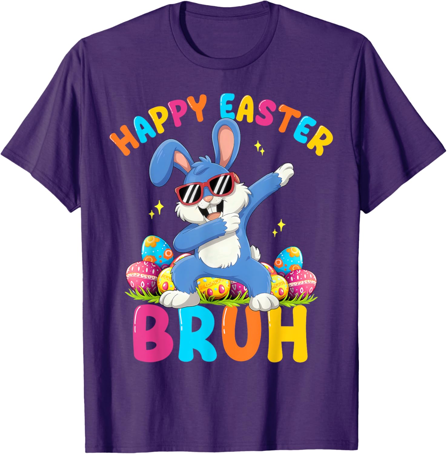 Happy Easter Bruh Funny Dabbing Bunny Rabbit Easter T-Shirt