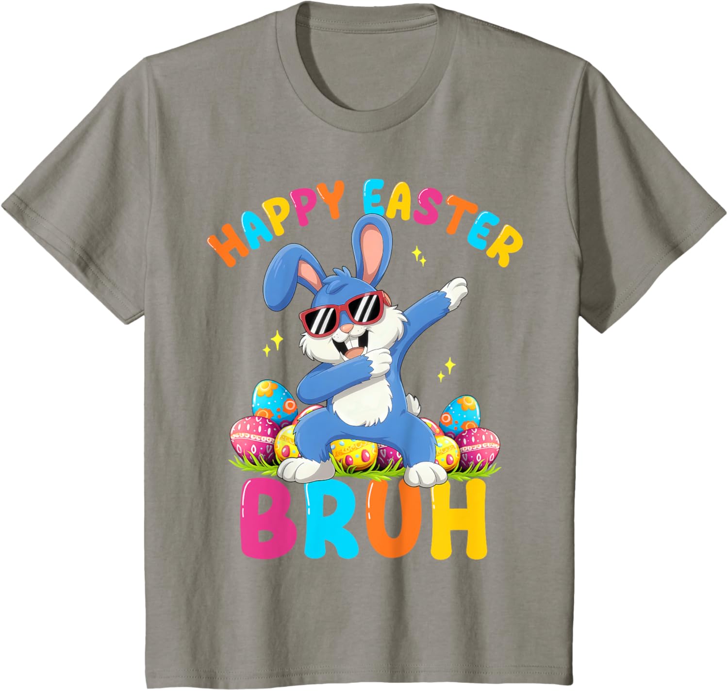 Happy Easter Bruh Funny Dabbing Bunny Rabbit Easter T-Shirt