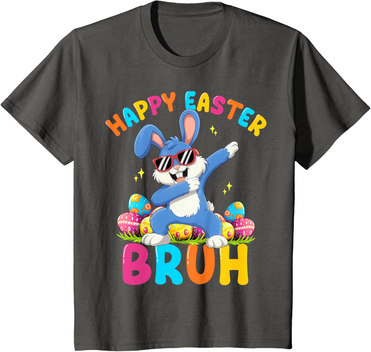 Happy Easter Bruh Funny Dabbing Bunny Rabbit Easter T-Shirt